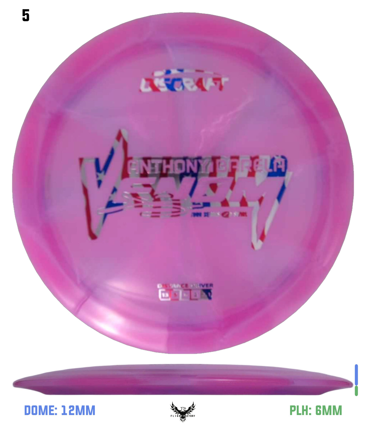 Discraft Anthony Barela 2025 Tour Series Z Swirl Venom