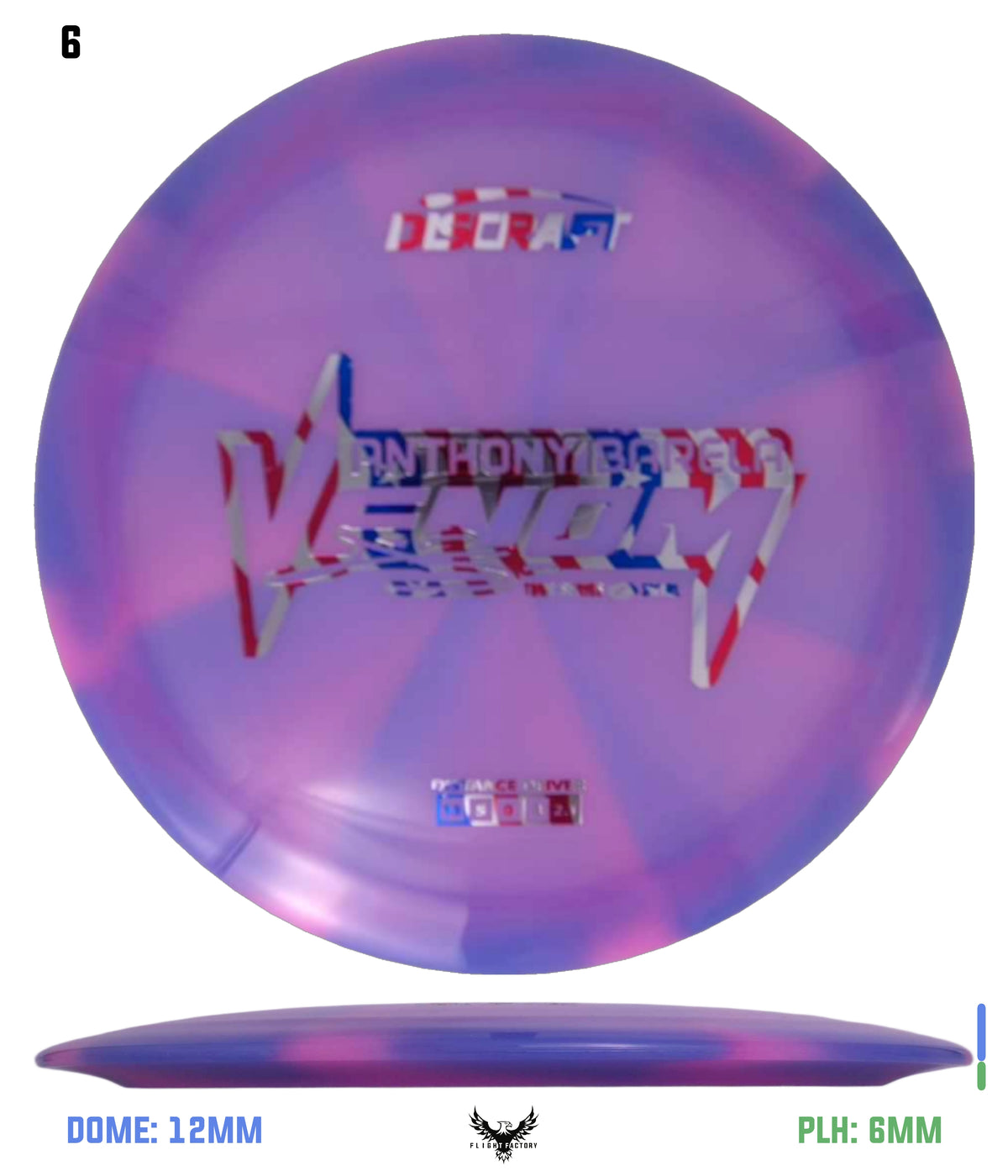 Discraft Anthony Barela 2025 Tour Series Z Swirl Venom