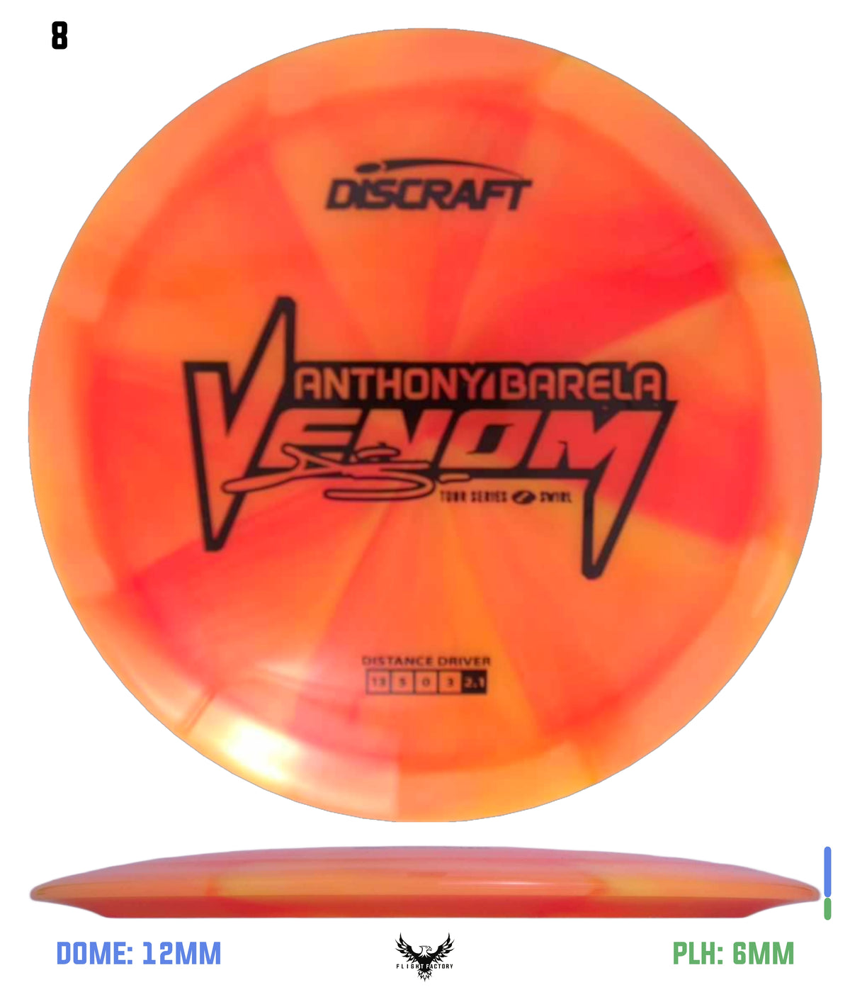 Discraft Anthony Barela 2025 Tour Series Z Swirl Venom