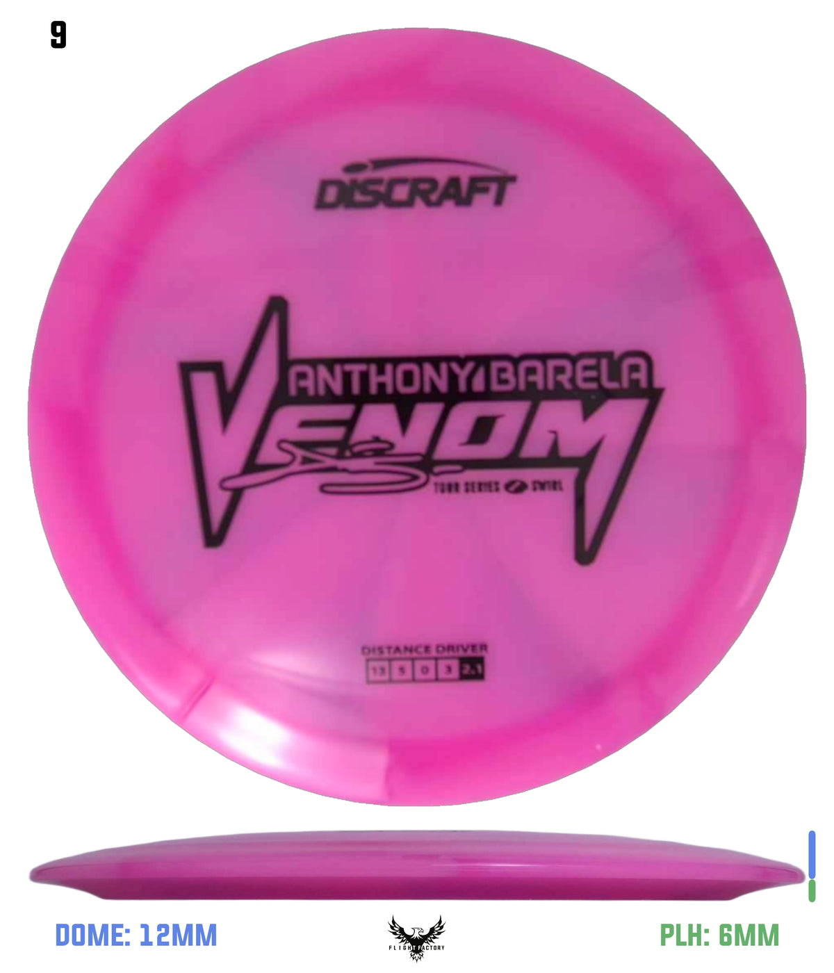 Discraft Anthony Barela 2025 Tour Series Z Swirl Venom