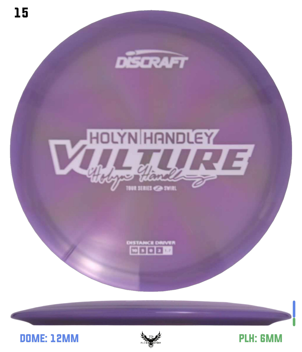 Discraft Holyn Handley 2025 Tour Series Z Swirl Vulture