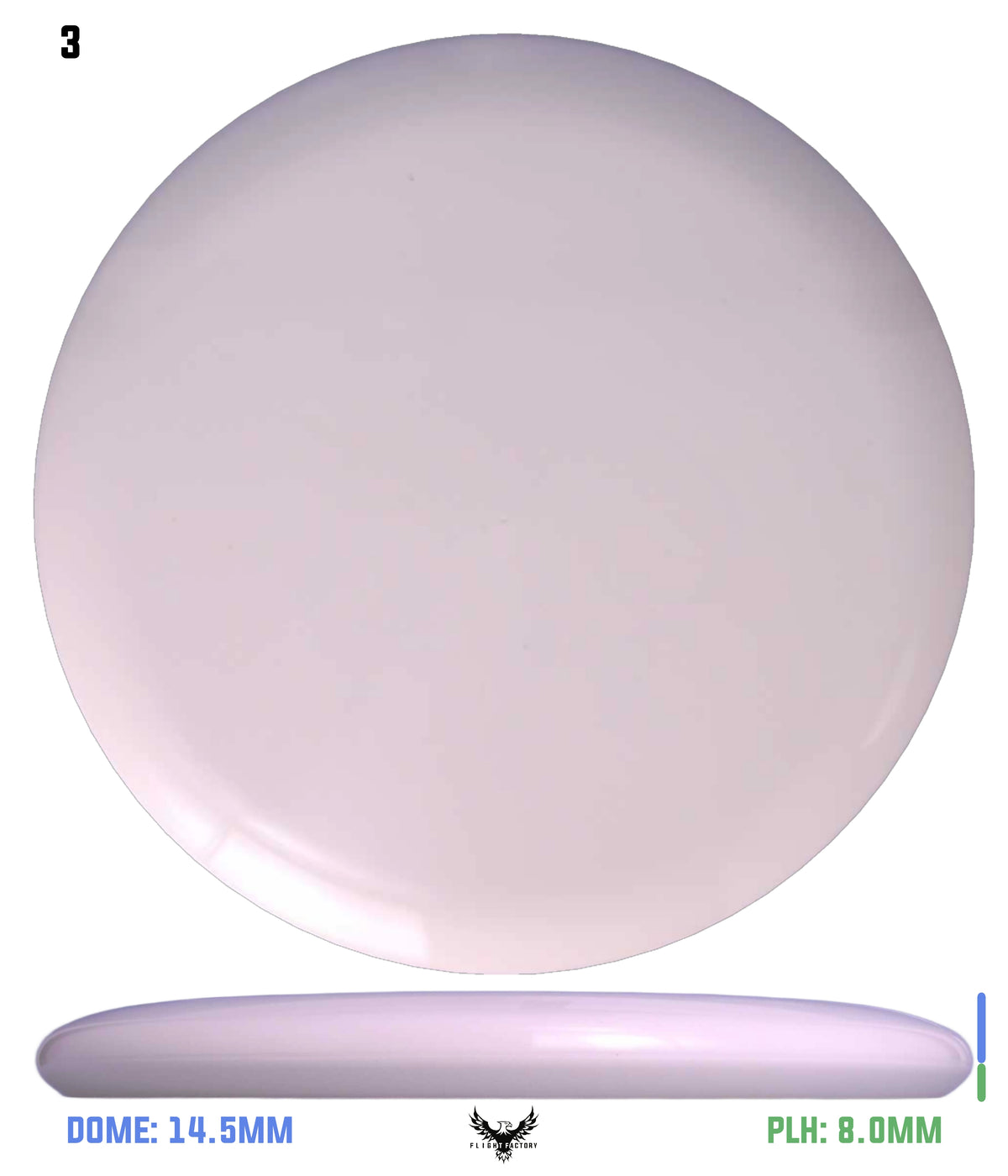 Discraft White ESP Paul McBeth Luna - Bottom Stamp