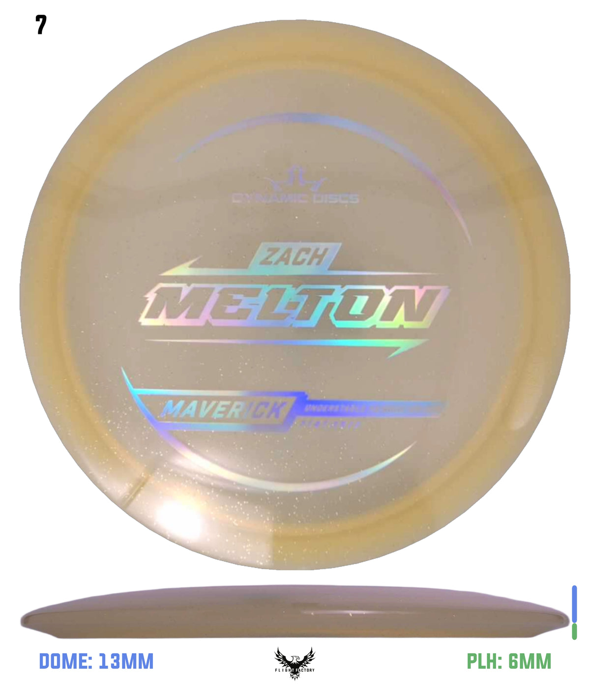 Dynamic Discs Lucid Gold Metal Flake Maverick - Zach Melton TS (2025)