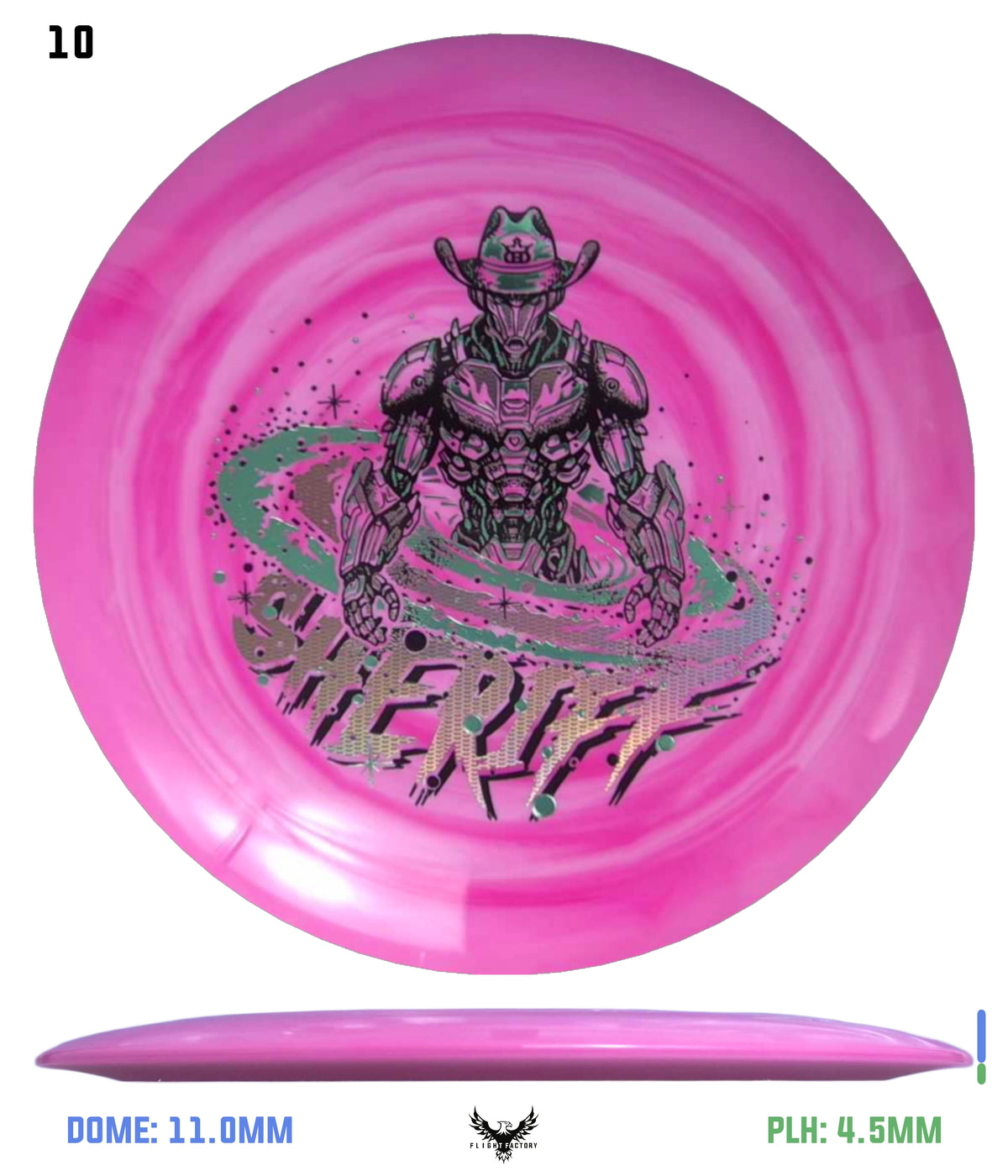 Dynamic Discs Fuzion Swirl Sheriff - Galactic Lawman