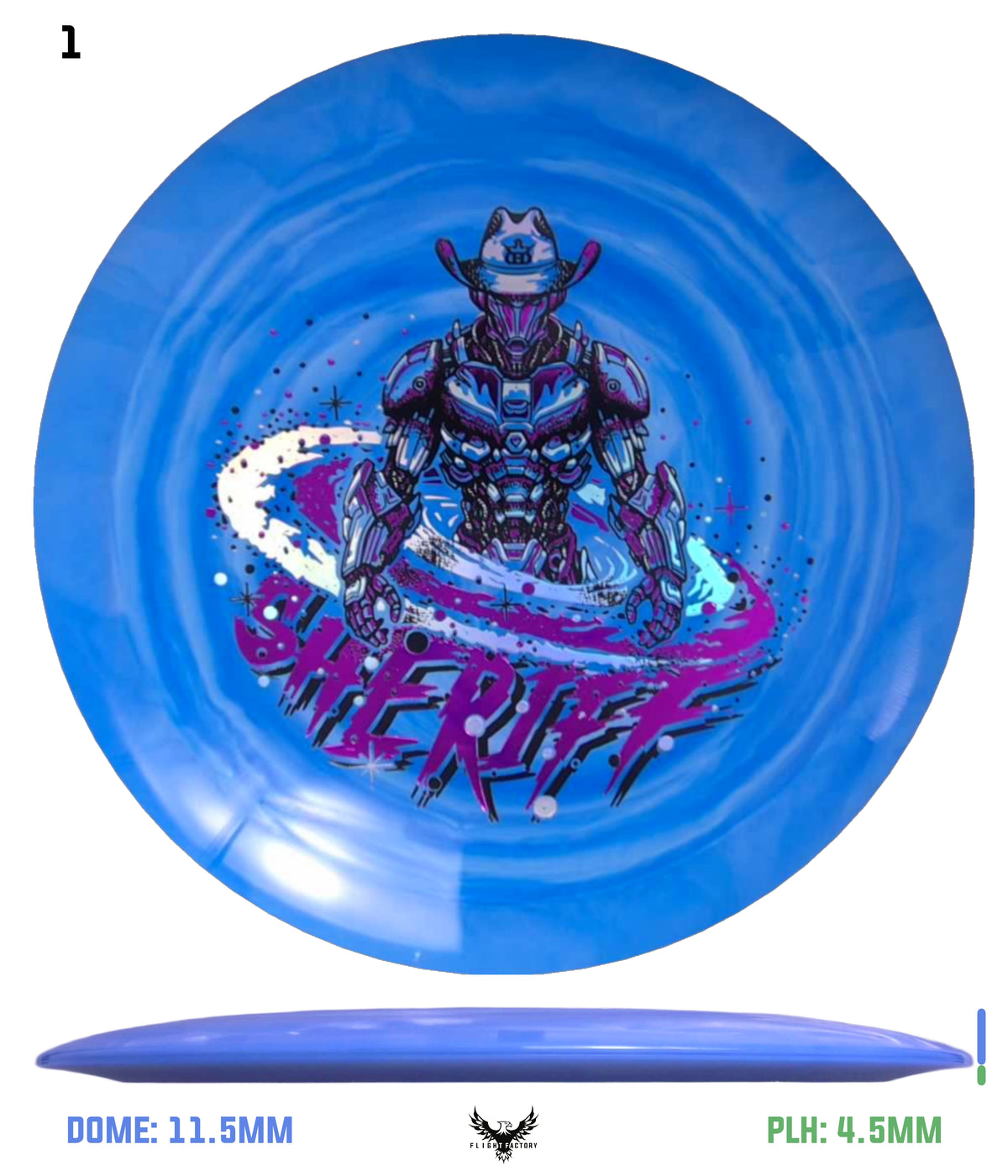 Dynamic Discs Fuzion Swirl Sheriff - Galactic Lawman