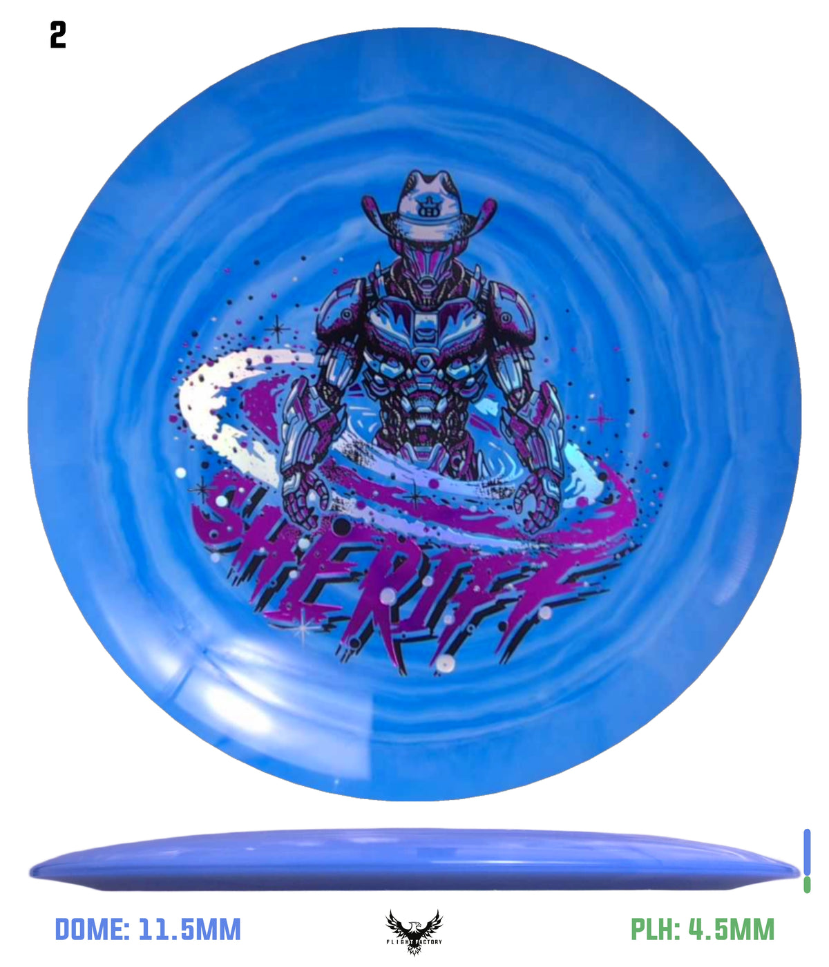 Dynamic Discs Fuzion Swirl Sheriff - Galactic Lawman