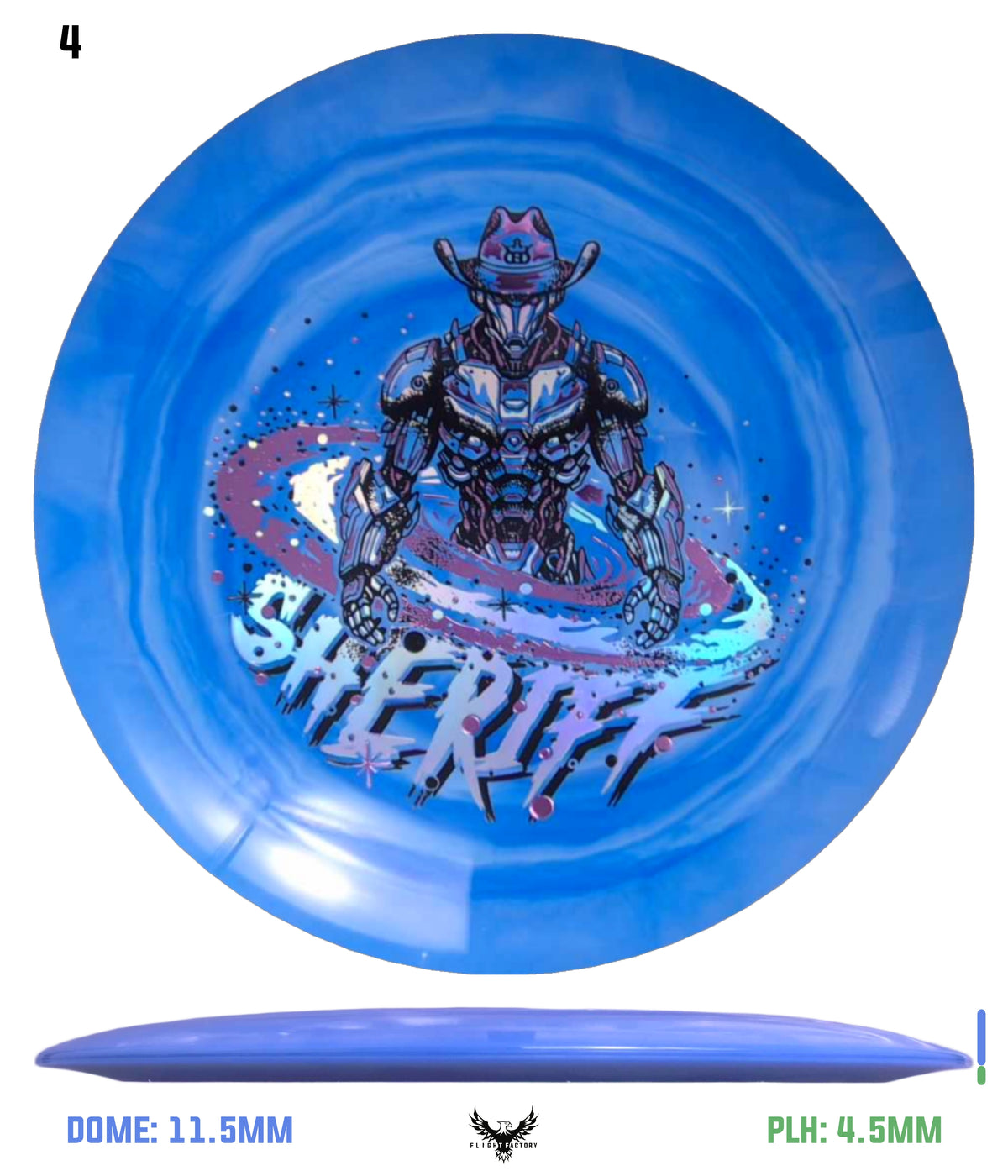 Dynamic Discs Fuzion Swirl Sheriff - Galactic Lawman