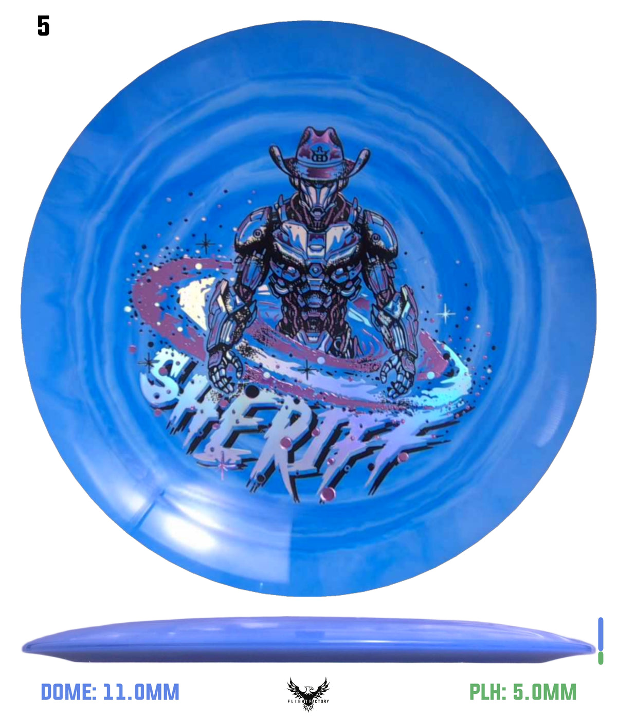 Dynamic Discs Fuzion Swirl Sheriff - Galactic Lawman