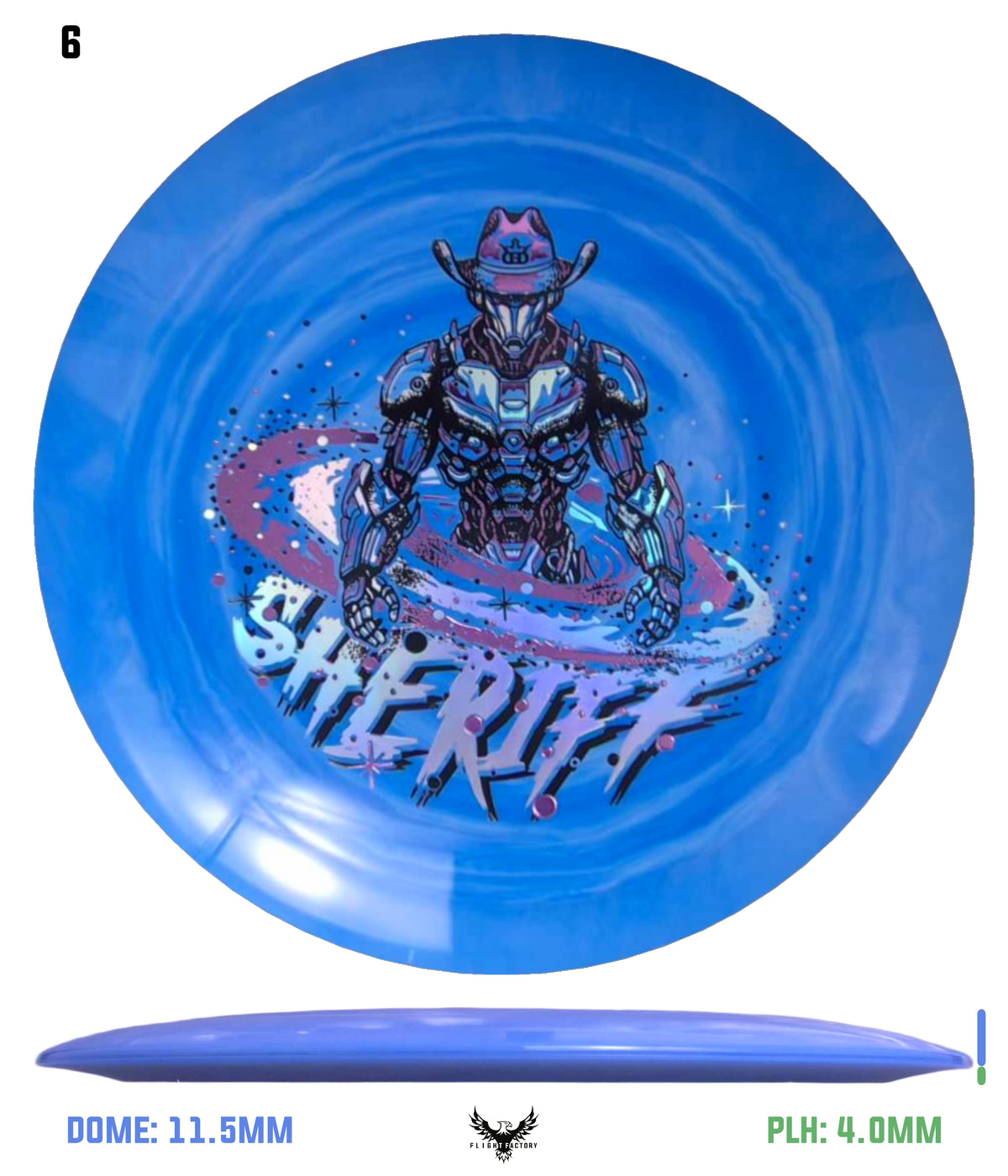 Dynamic Discs Fuzion Swirl Sheriff - Galactic Lawman
