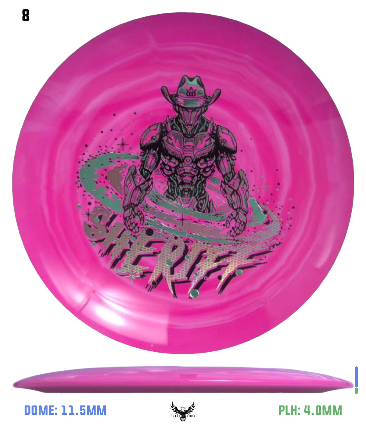 Dynamic Discs Fuzion Swirl Sheriff - Galactic Lawman