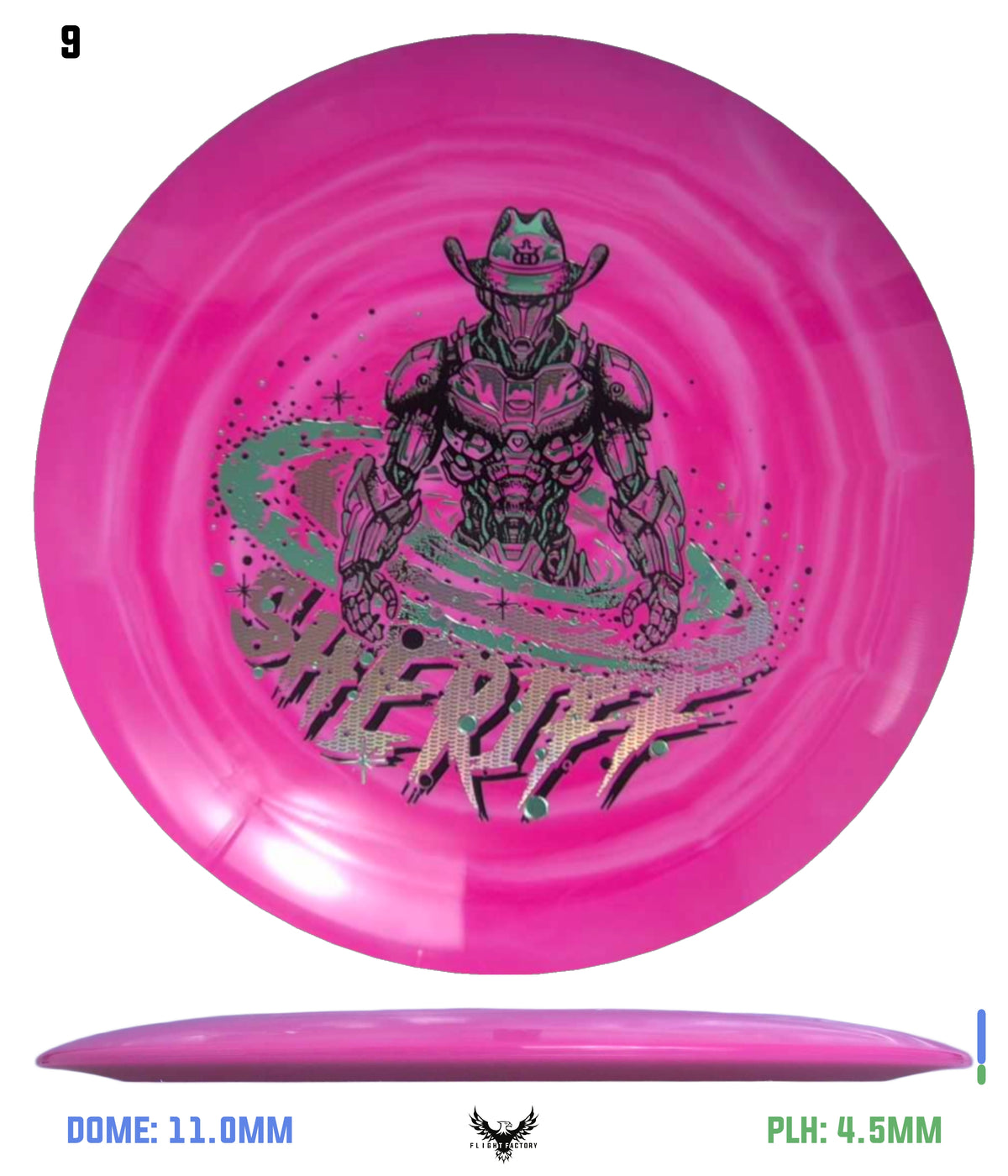 Dynamic Discs Fuzion Swirl Sheriff - Galactic Lawman