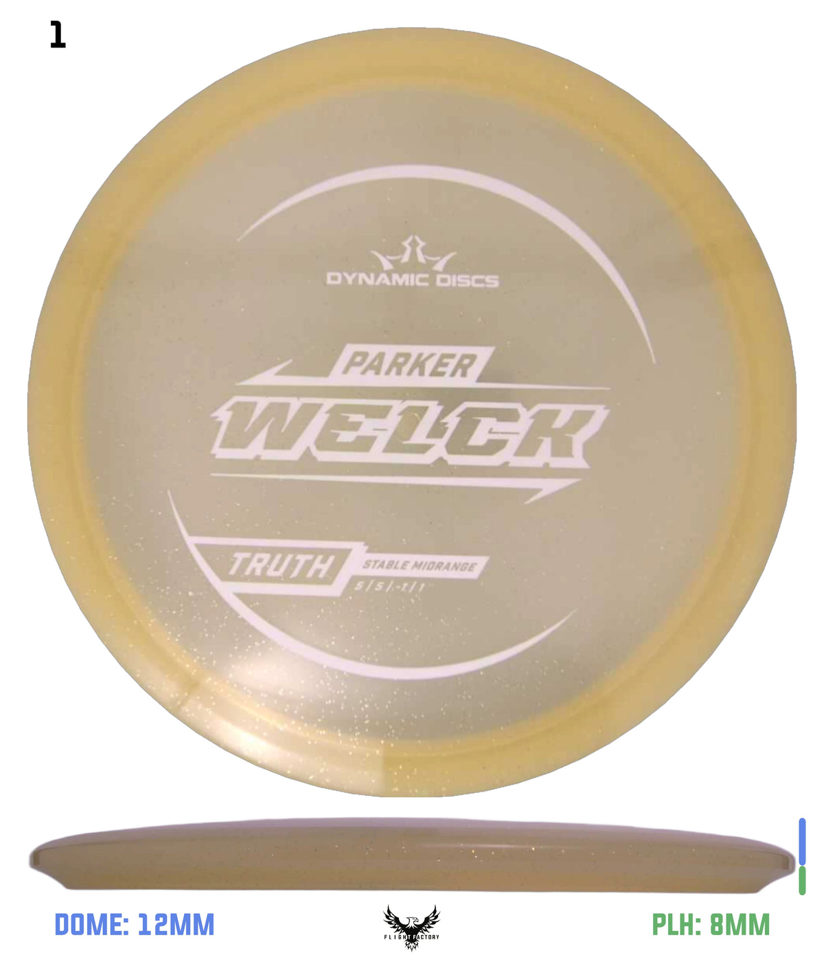 Dynamic Discs Lucid Gold Metal Flake Truth - Parker Welck TS (2025)