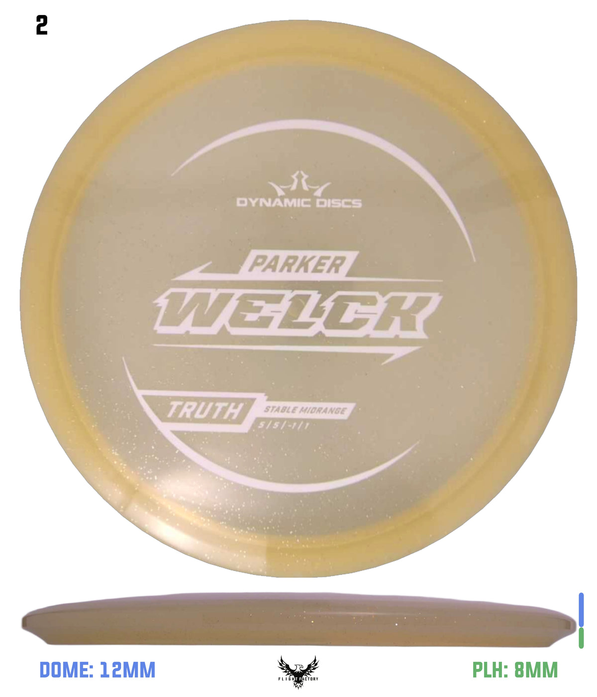 Dynamic Discs Lucid Gold Metal Flake Truth - Parker Welck TS (2025)