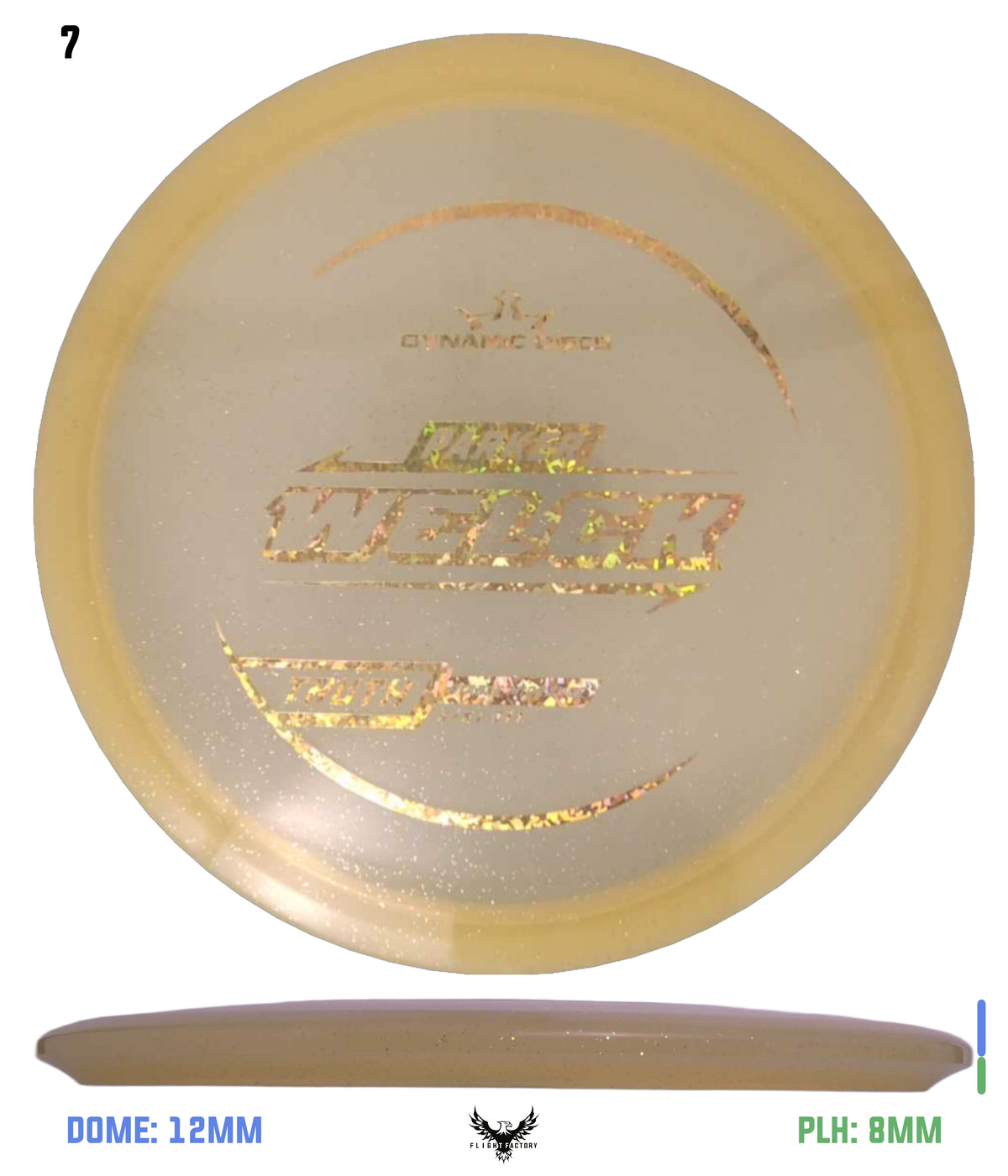 Dynamic Discs Lucid Gold Metal Flake Truth - Parker Welck TS (2025)