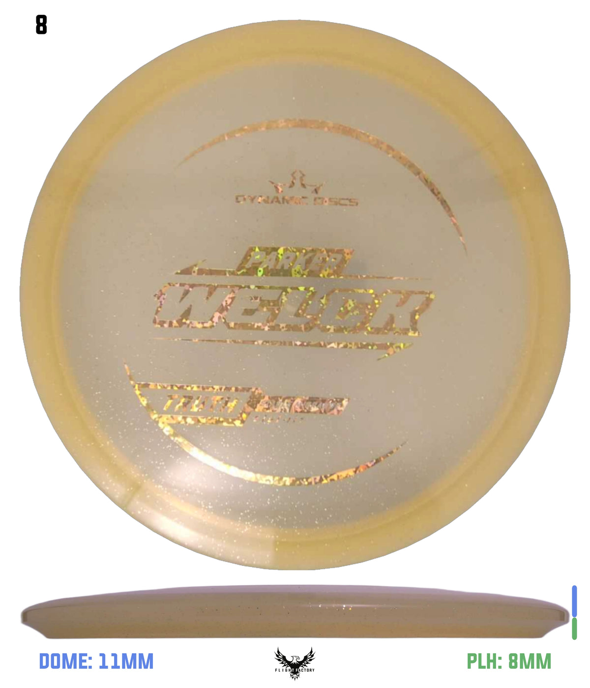 Dynamic Discs Lucid Gold Metal Flake Truth - Parker Welck TS (2025)