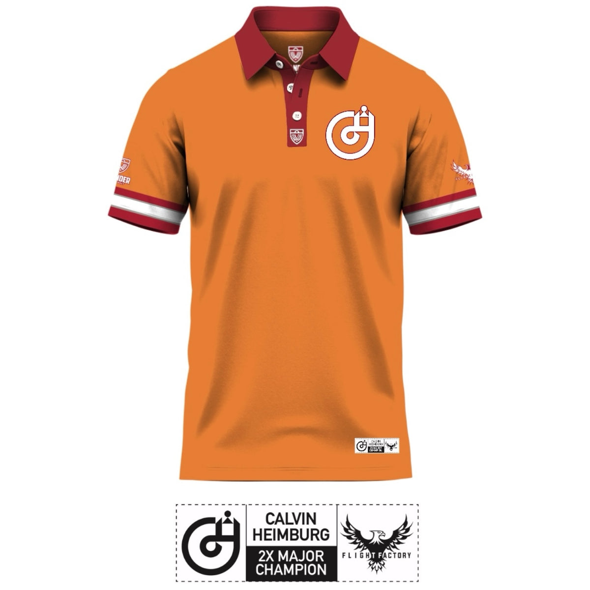 Calvin Heimburg 2026 Polo - 2x Major Champion Creamsicle (PRE-ORDER)