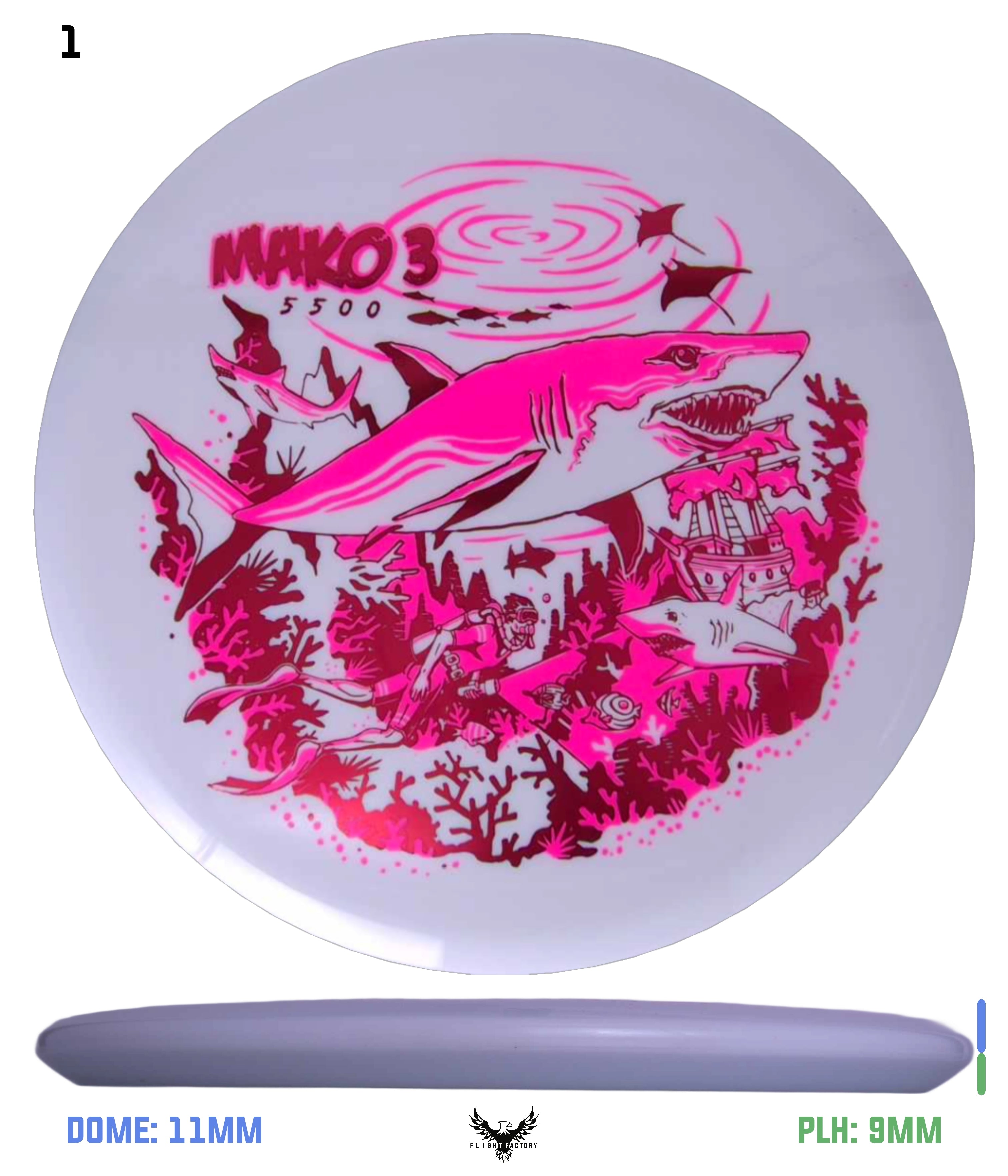 Innova Star Mako3 - Riptide Reef - Flight Factory Discs