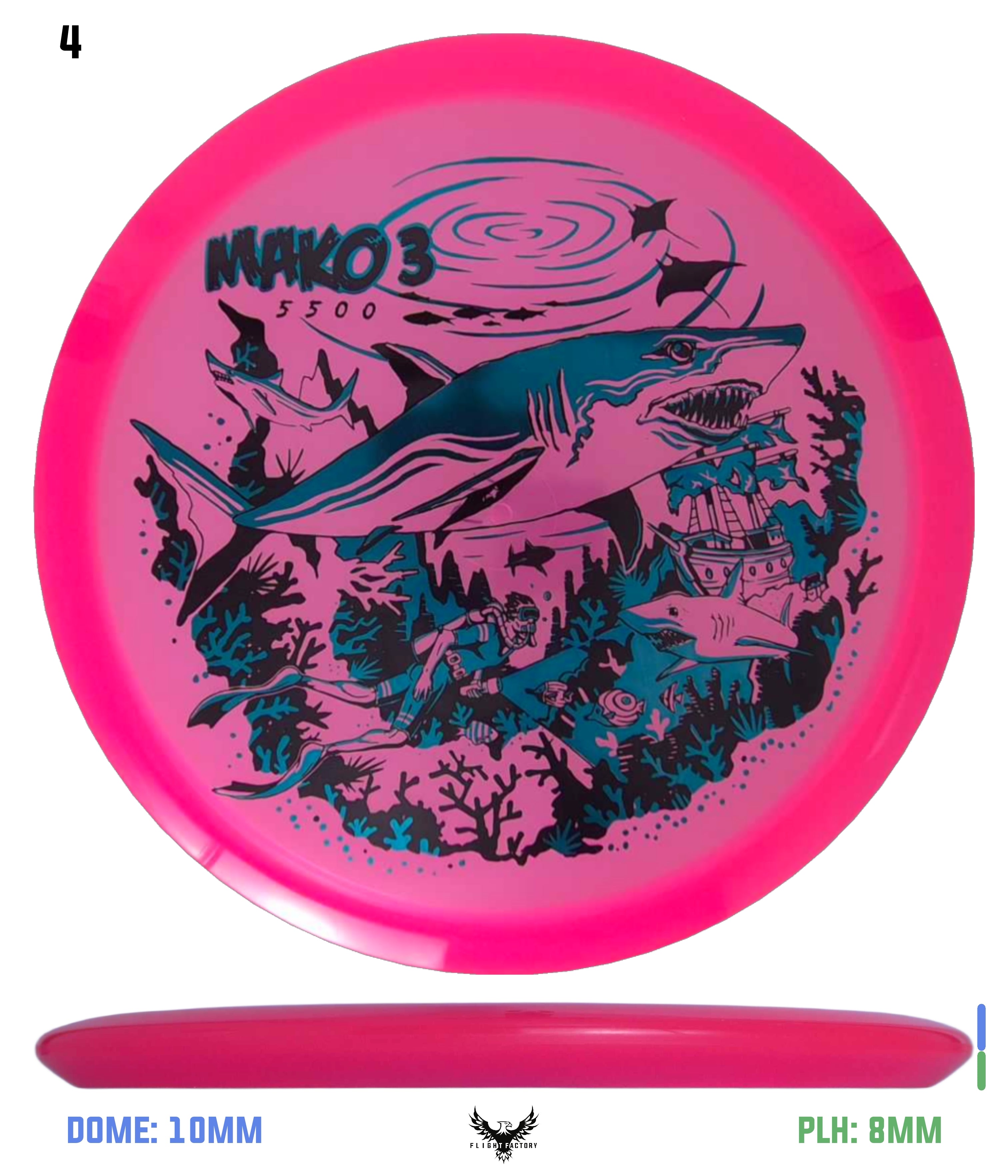 Innova Champion Mako3 - Riptide Reef - Flight Factory Discs
