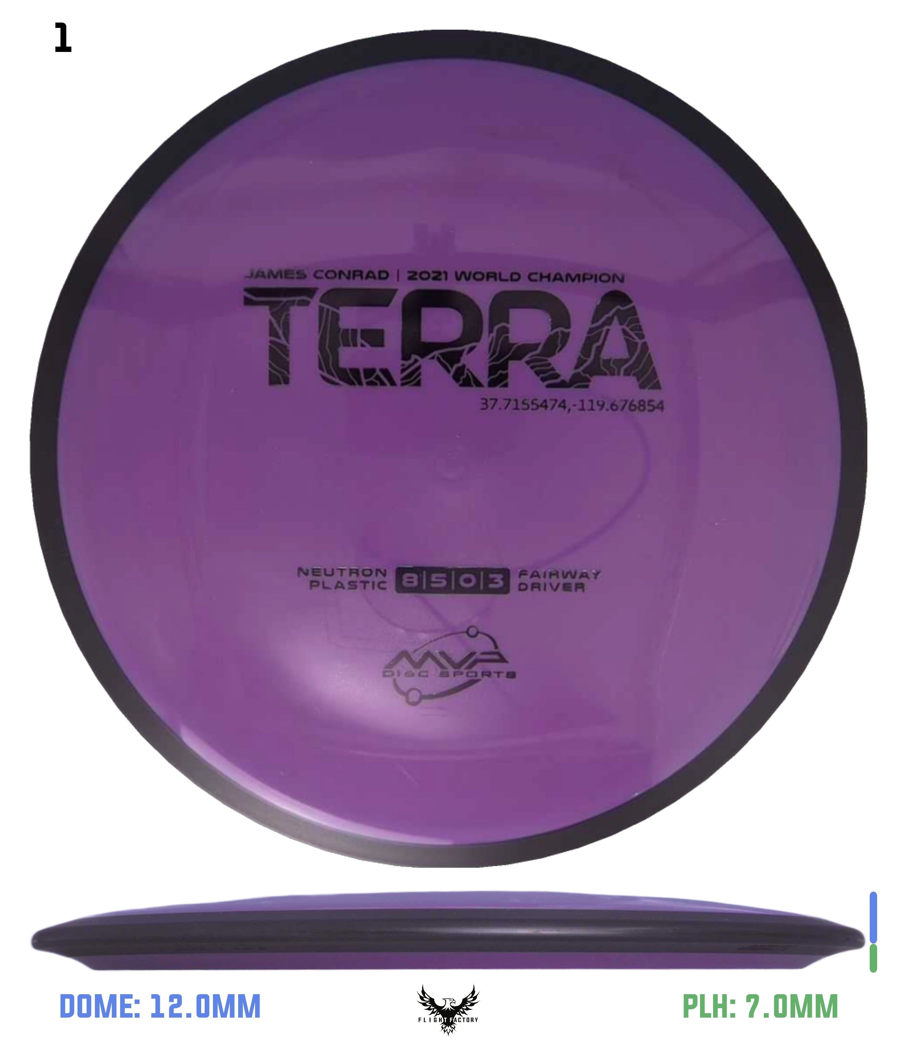 MVP James Conrad Neutron Terra - Flight Factory Discs