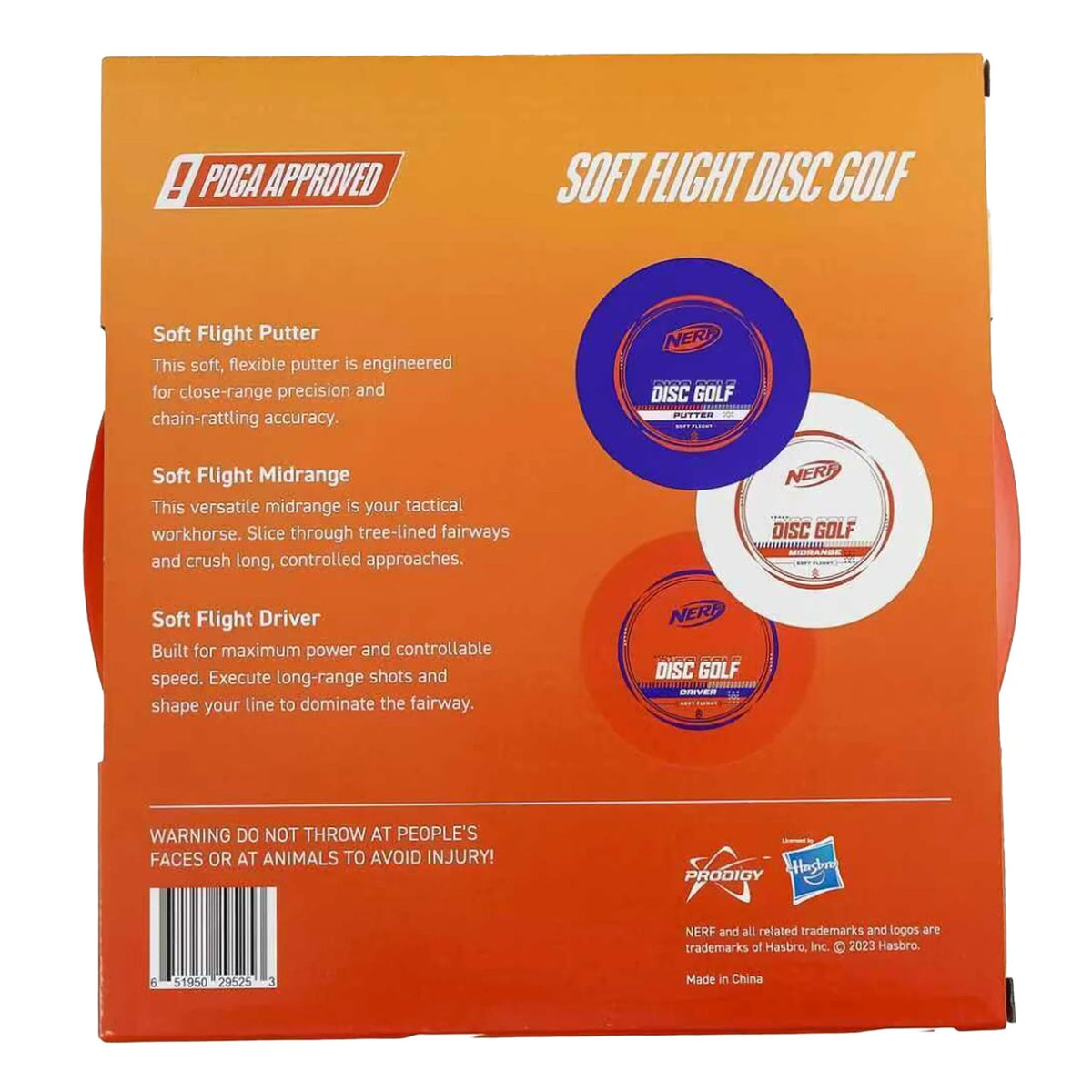 Prodigy x Nerf Soft Flight 3 Disc Set