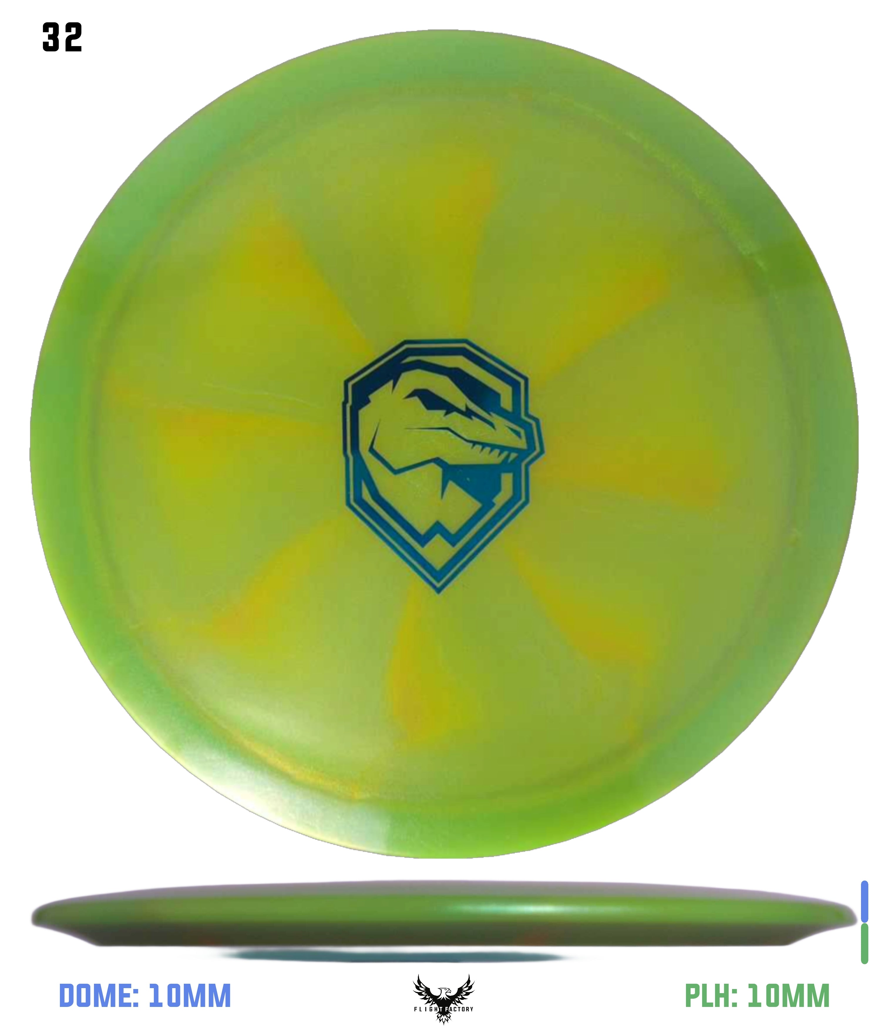 Discraft Colorshift Z Raptor - Ricky Wysocki Badge - Flight