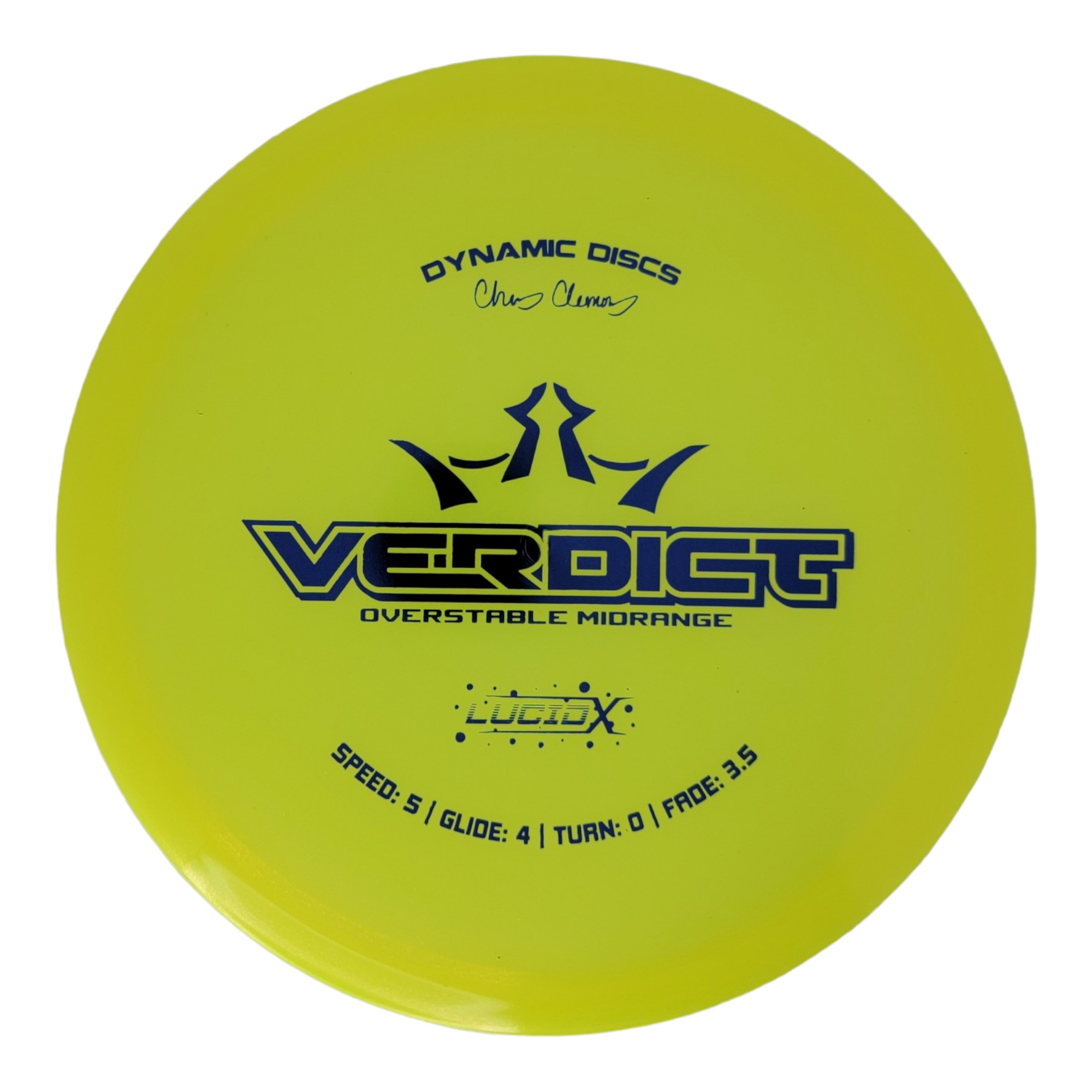 Dynamic Discs Lucid-X Glimmer Verdict - Chris Clemons (2023 Dynamic Discs Lucid-X Glimmer Verdict - Chris Clemons (2023