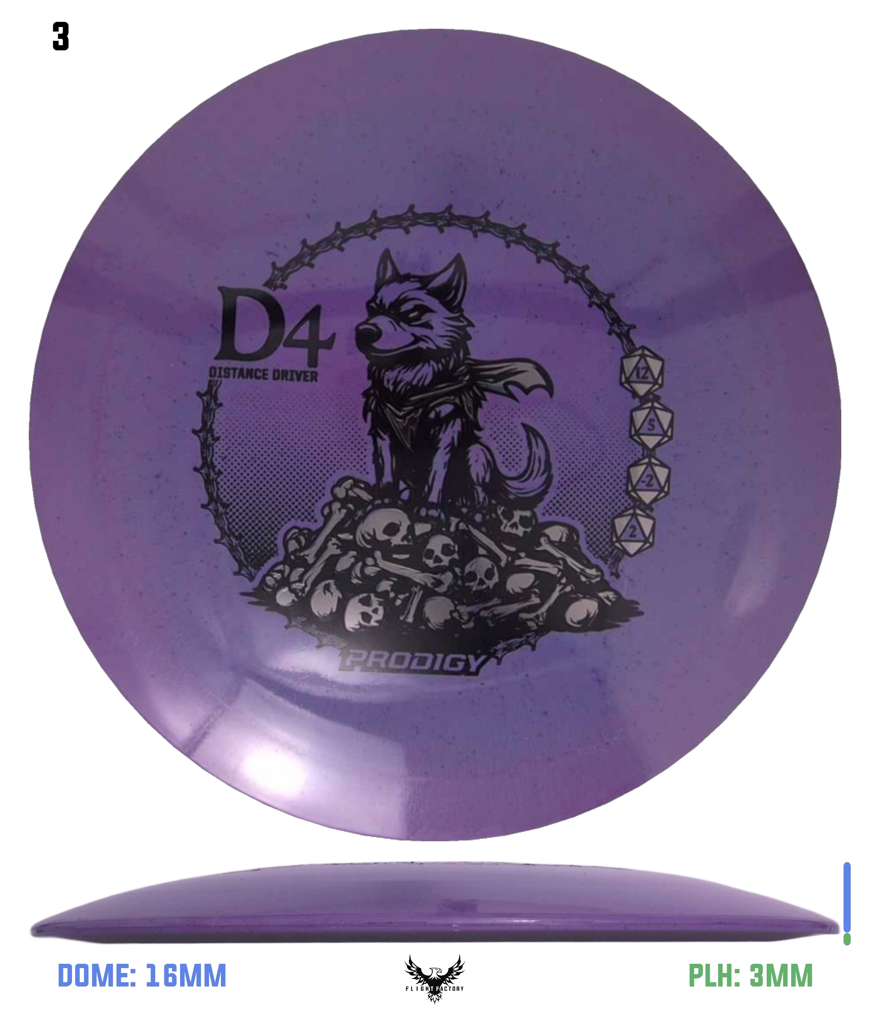 Prodigy 400 ReBlend D4 - Nightfang - Flight Factory Discs