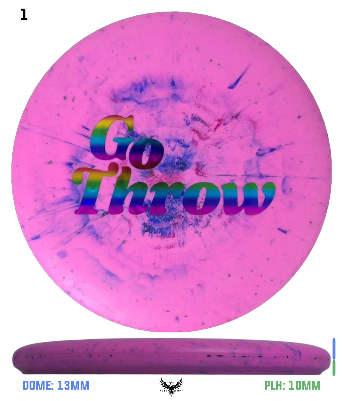 Prodigy 300 Firm Color Fractal PA-3 - GoThrow Logo Stamp