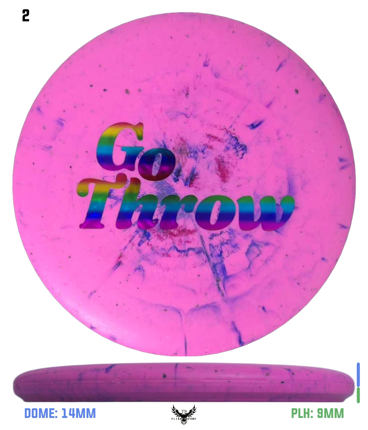 Prodigy 300 Firm Color Fractal PA-3 - GoThrow Logo Stamp