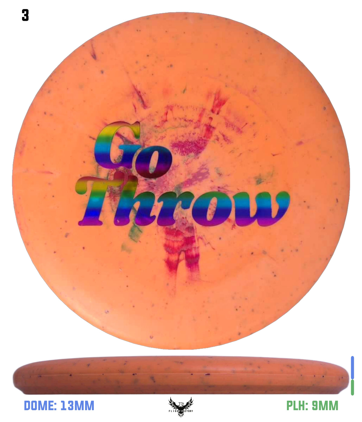 Prodigy 300 Firm Color Fractal PA-3 - GoThrow Logo Stamp