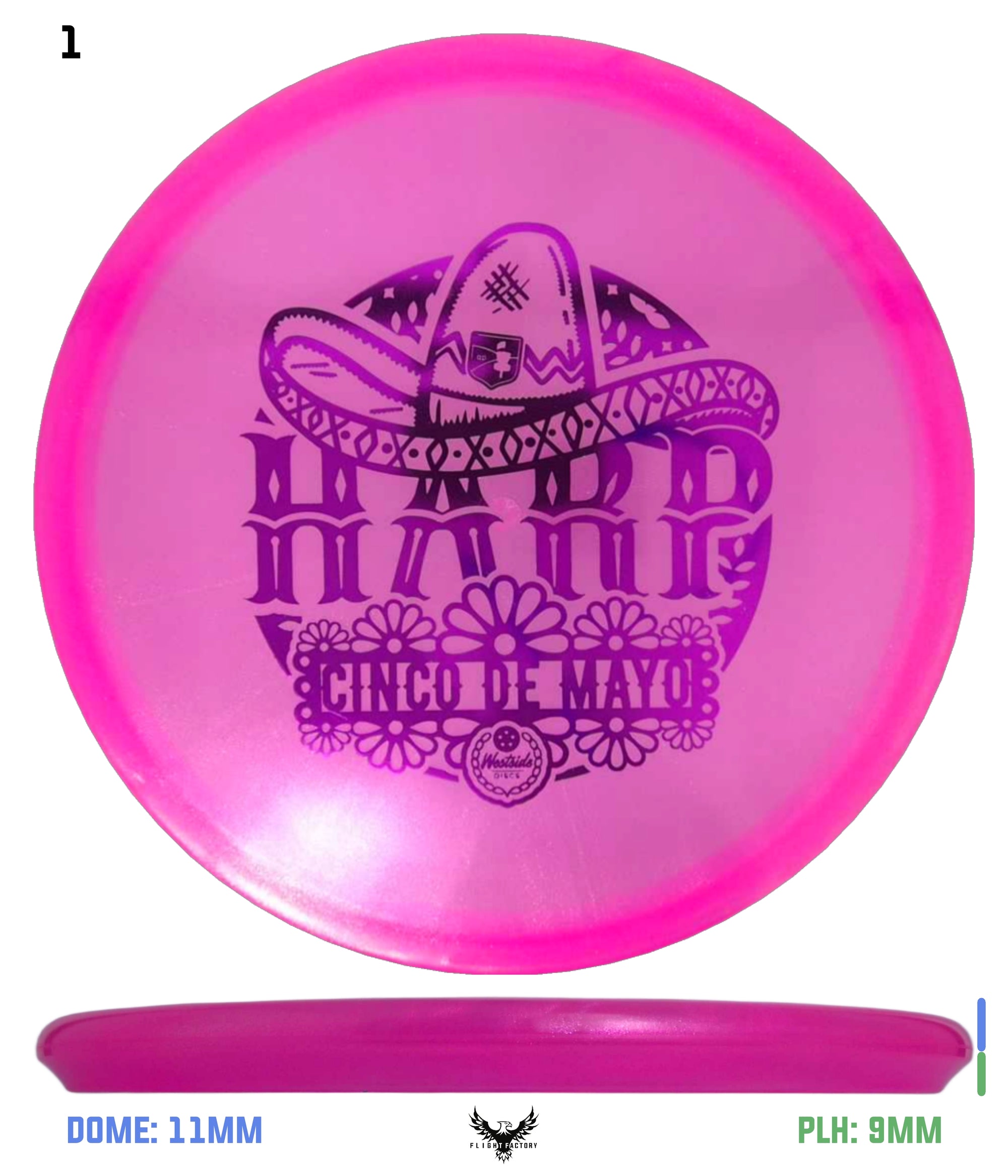 Westside Discs VIP-Ice Glimmer Harp - Cinco De Mayo