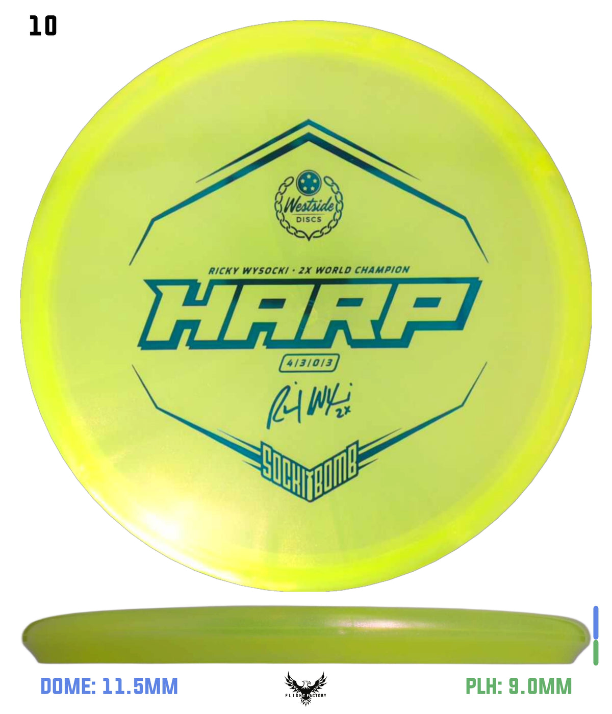 Westside Discs VIP Glimmer Ice Harp - Ricky Wysocki 2022
