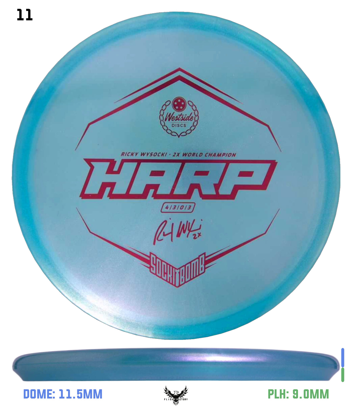 Westside Discs VIP Glimmer Ice Harp - Ricky Wysocki 2022