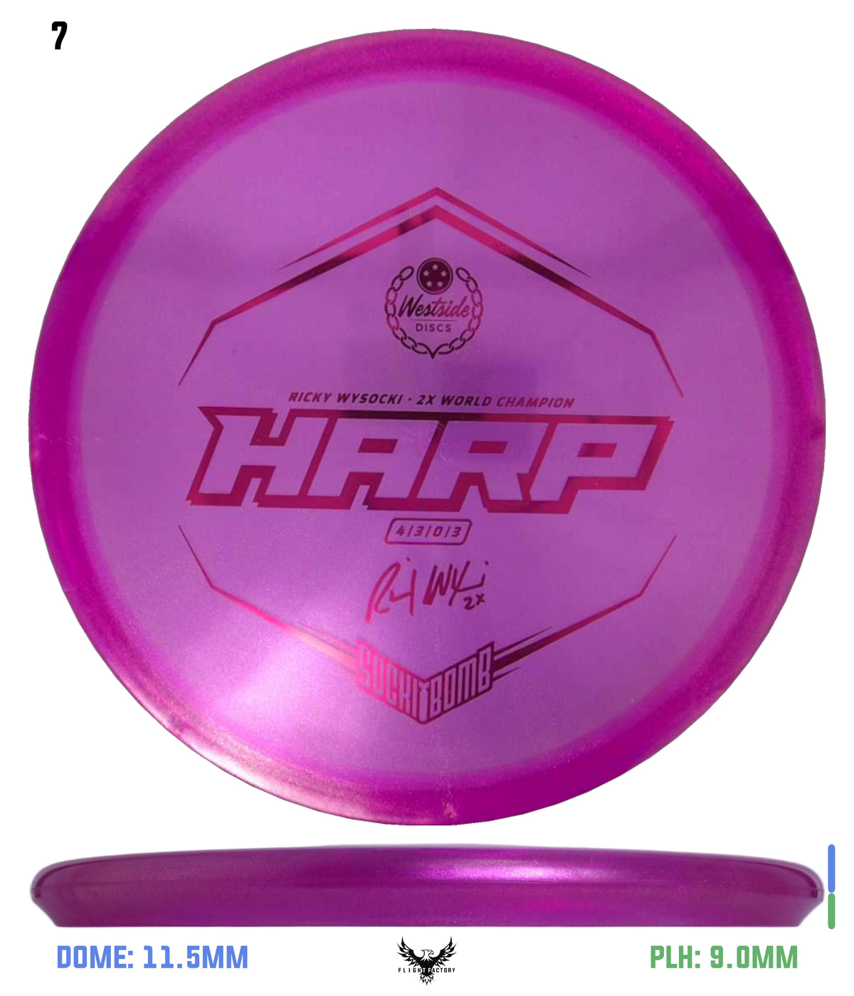 Westside Discs VIP Glimmer Ice Harp - Ricky Wysocki 2022
