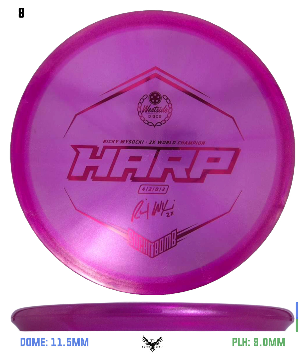 Westside Discs VIP Glimmer Ice Harp - Ricky Wysocki 2022