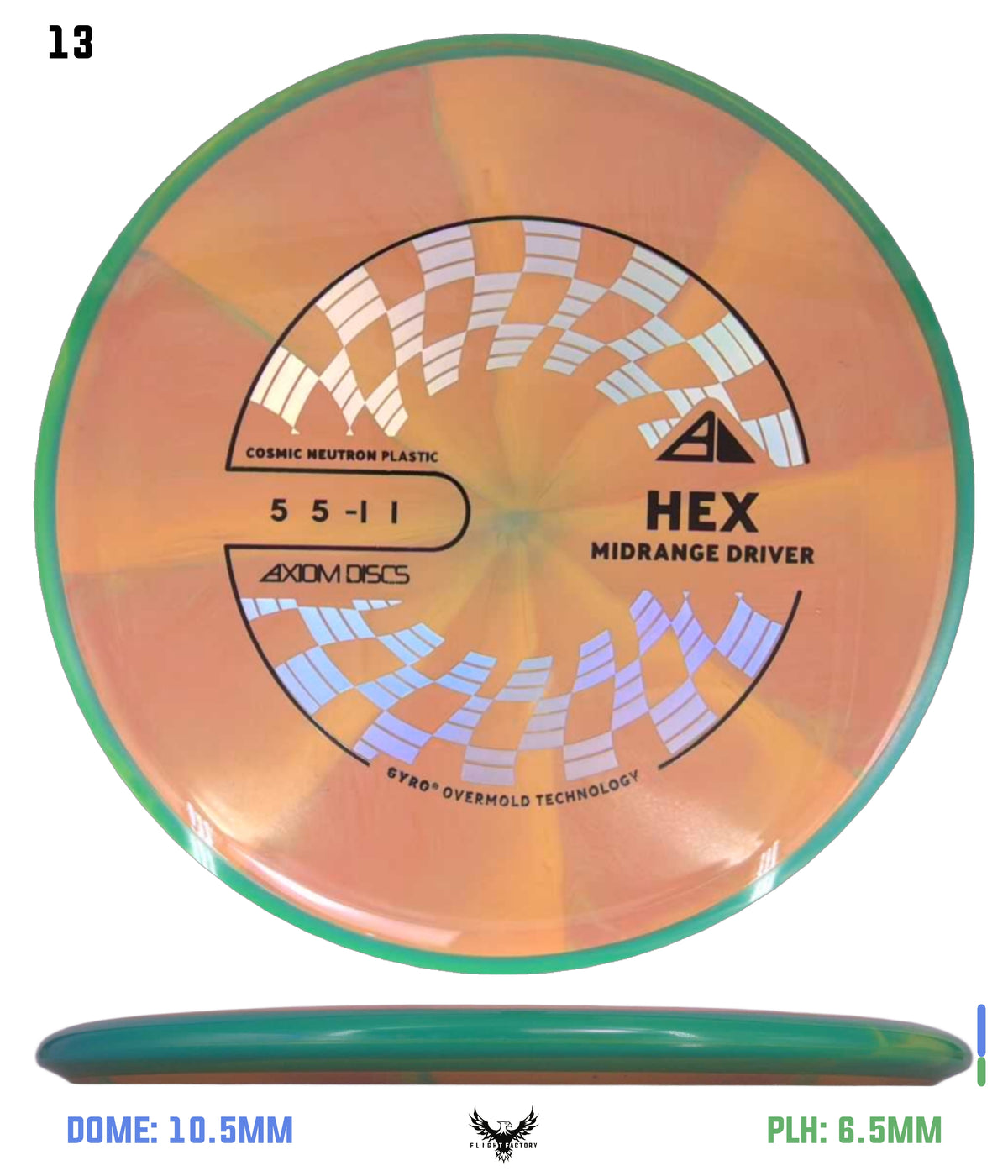 Axiom Cosmic Neutron Hex - New Stock Stamp