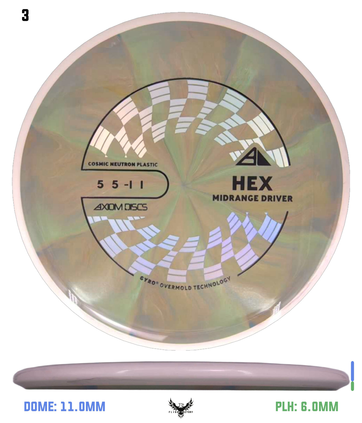 Axiom Cosmic Neutron Hex - New Stock Stamp
