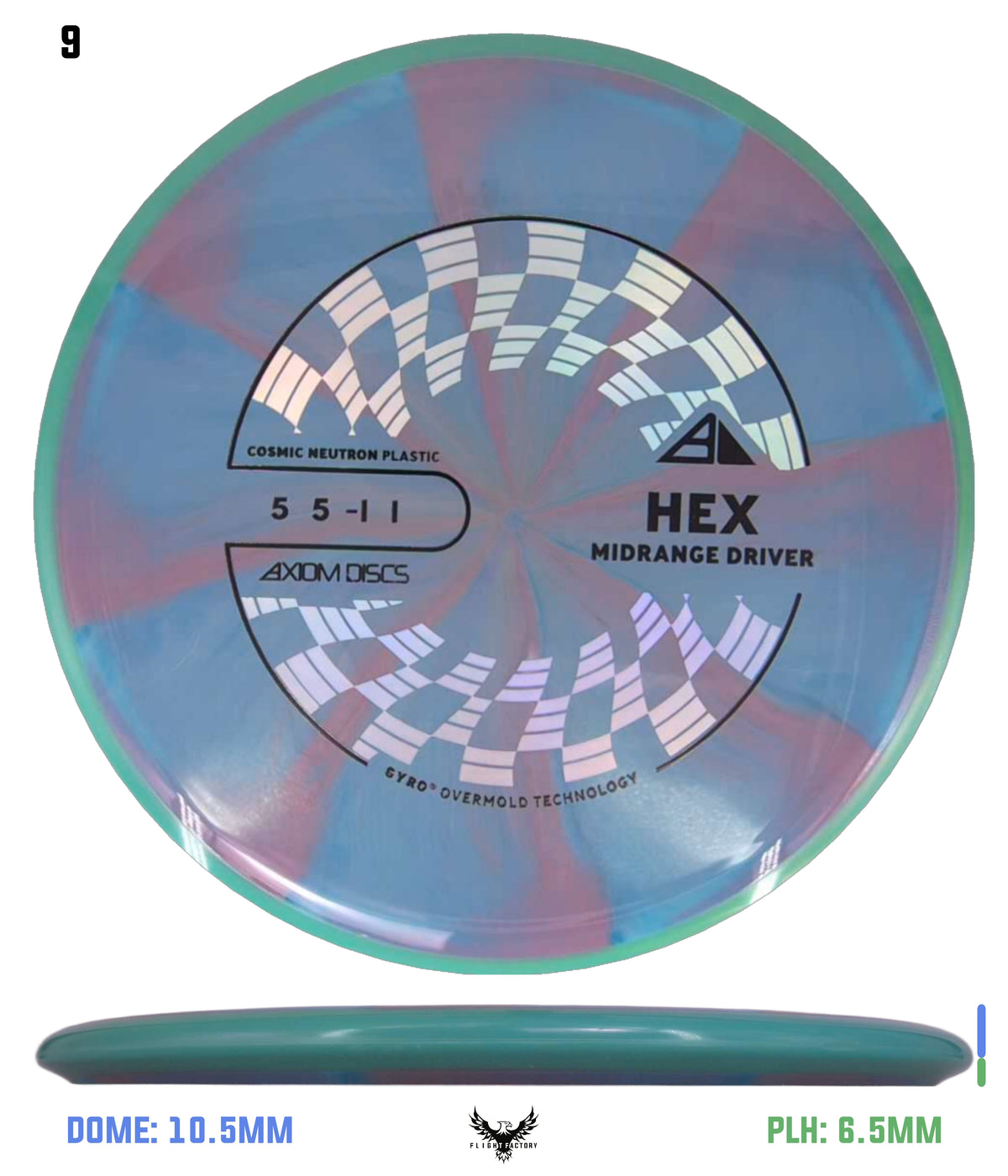 Axiom Cosmic Neutron Hex - New Stock Stamp