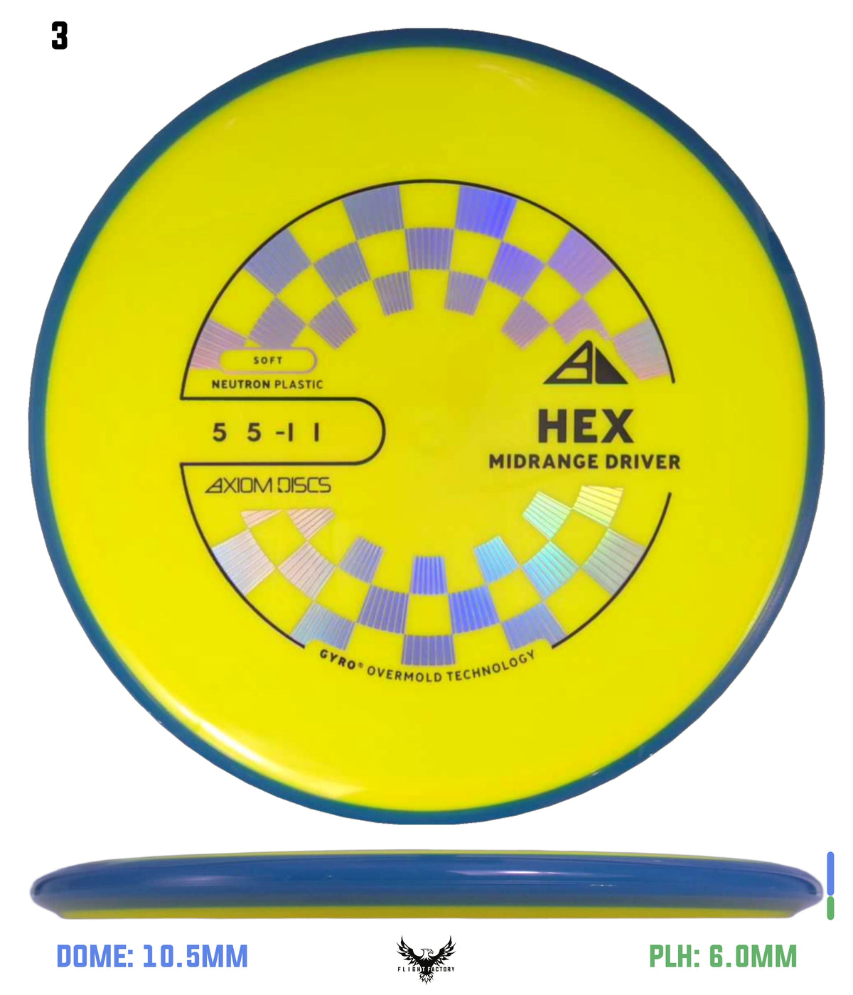 Axiom Neutron Soft Hex - New Stock Stamp