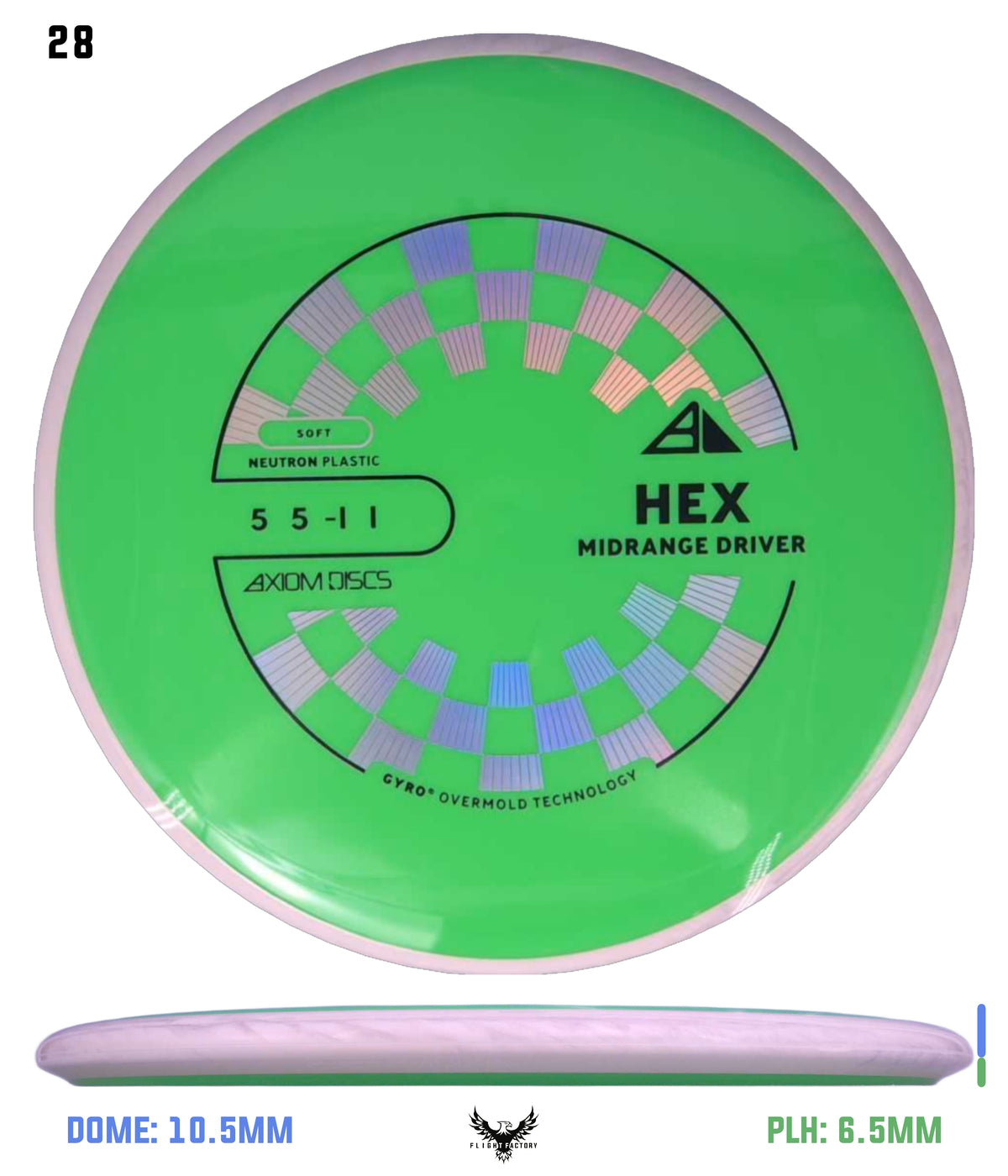 Axiom Neutron Soft Hex - New Stock Stamp