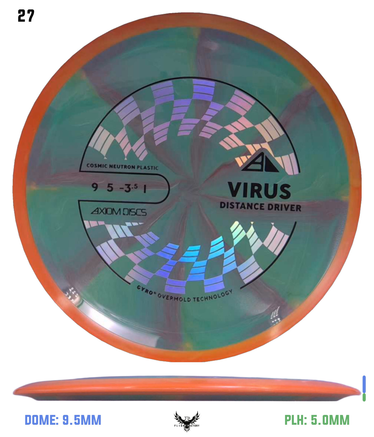 Axiom Cosmic Neutron Virus - New Stock Stamp