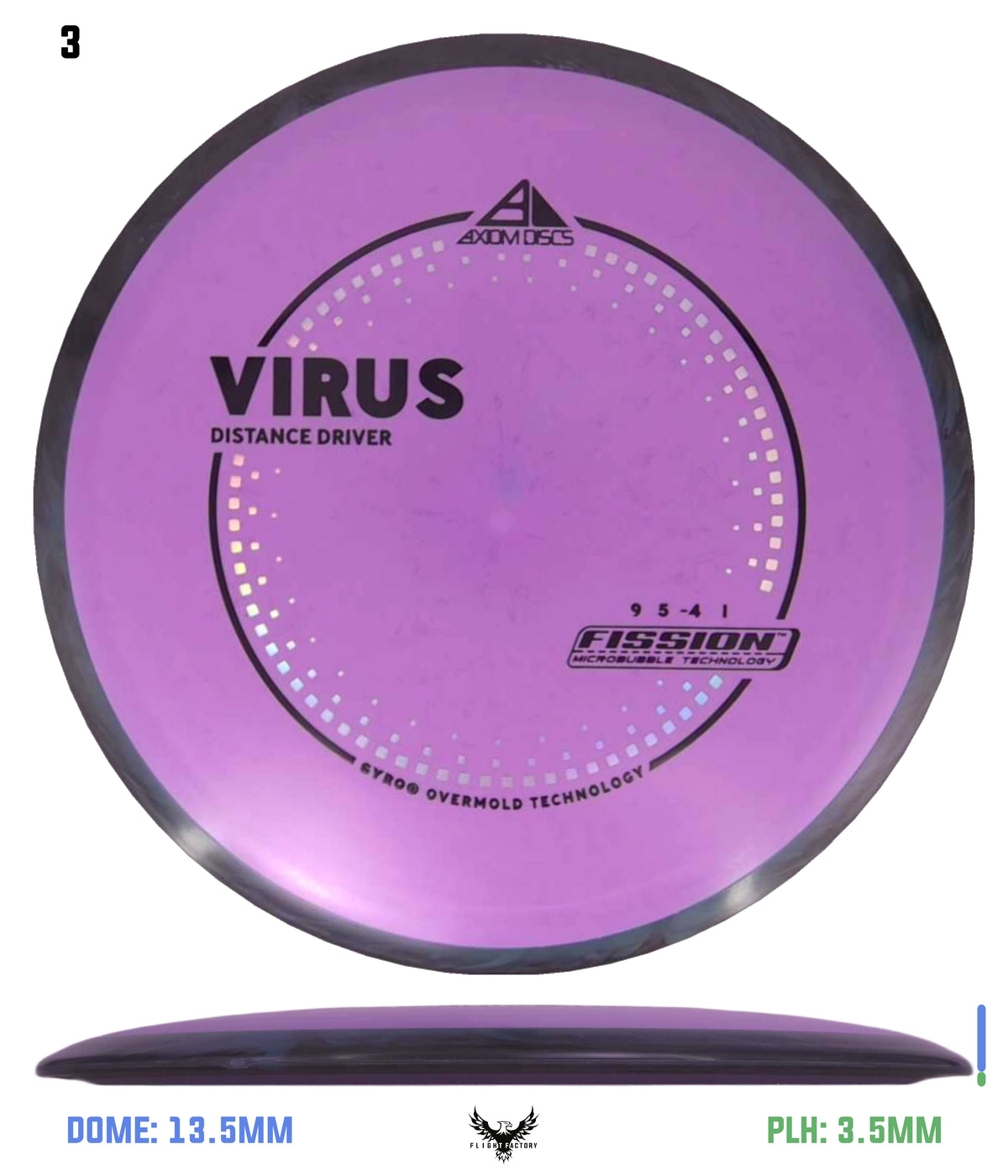 Axiom Fission Virus - New Stock Stamp