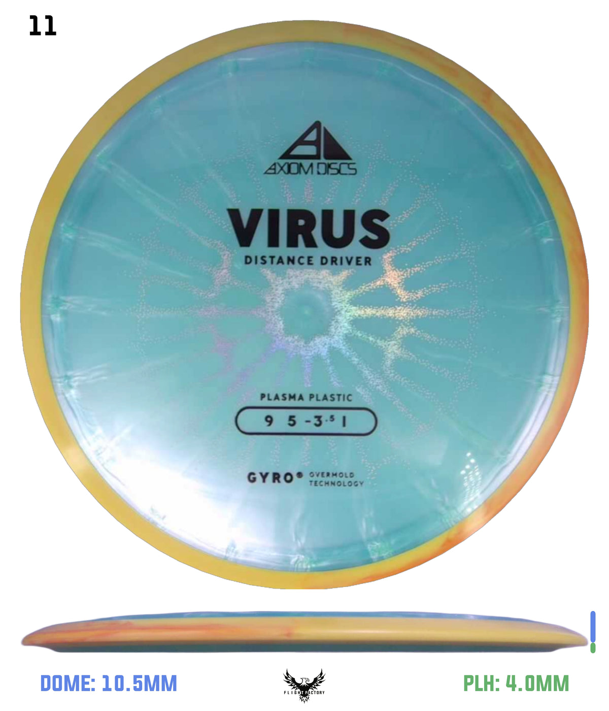 Axiom Plasma Virus - New Stock Stamp