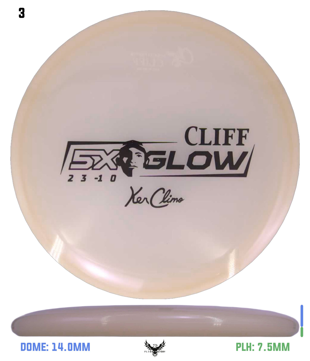 Climo Disc Golf Cliff Black 177.0g