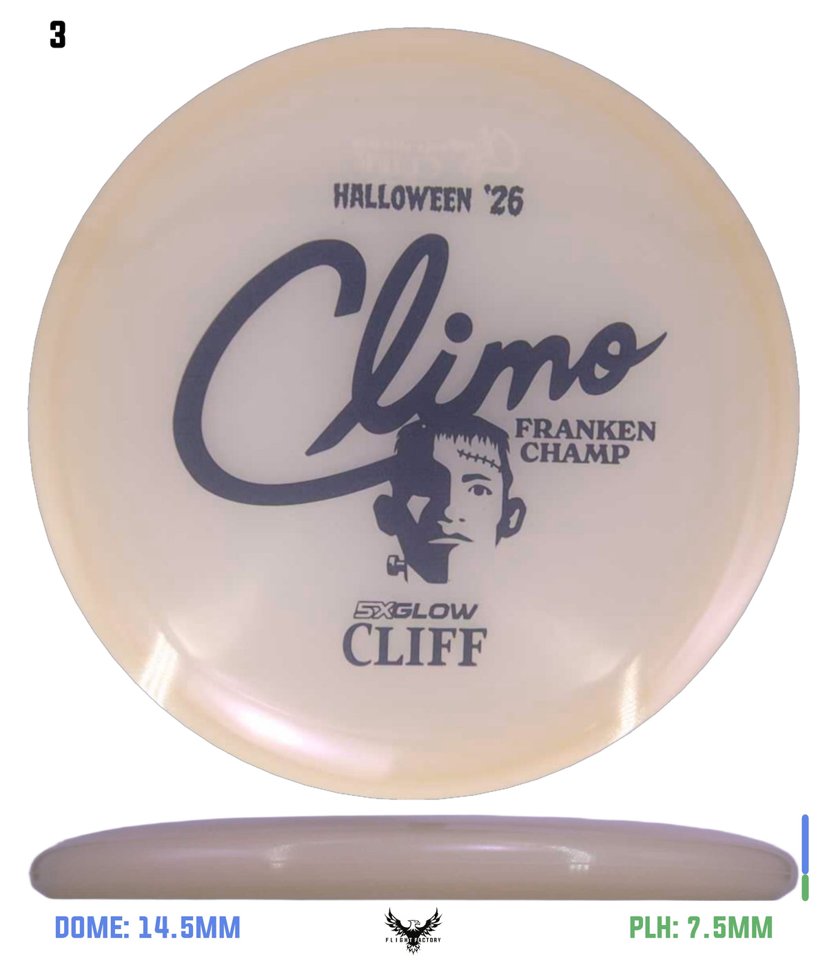 Climo Disc Golf Cliff Black 177.8g