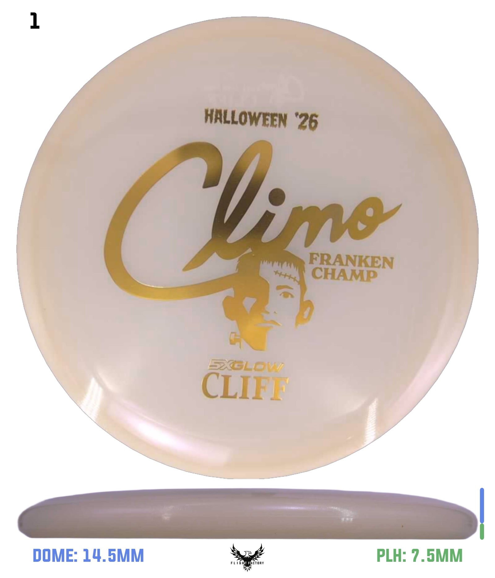 Climo Disc Golf Cliff Gold 175.7g