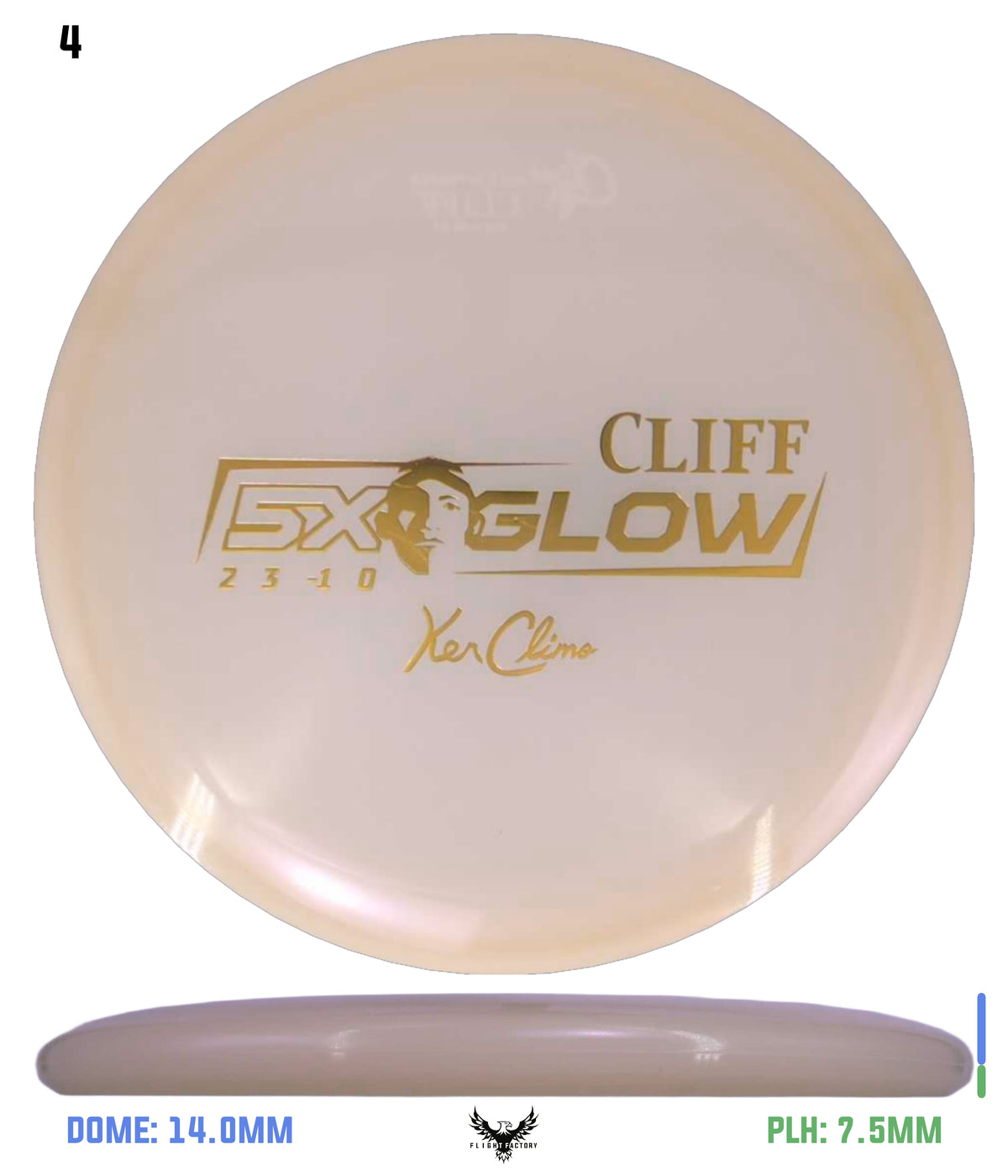 Climo Disc Golf Cliff Gold 177.0g