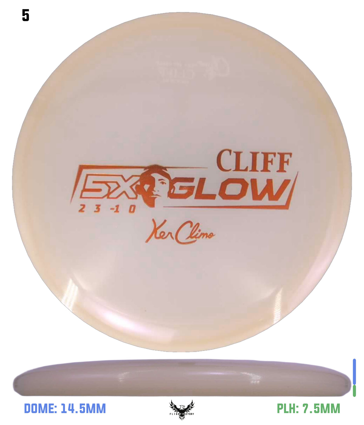 Climo Disc Golf Cliff Orange 177.0g