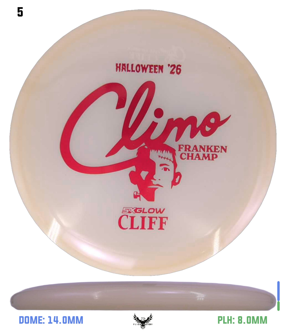 Climo Disc Golf Cliff Red 176.4g