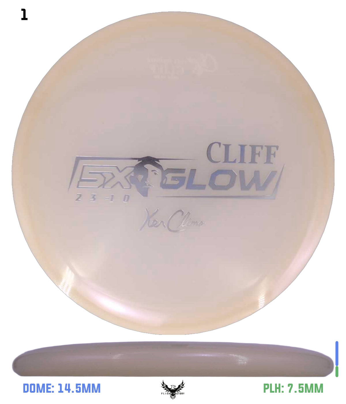 Climo Disc Golf Cliff Silver 174.7g